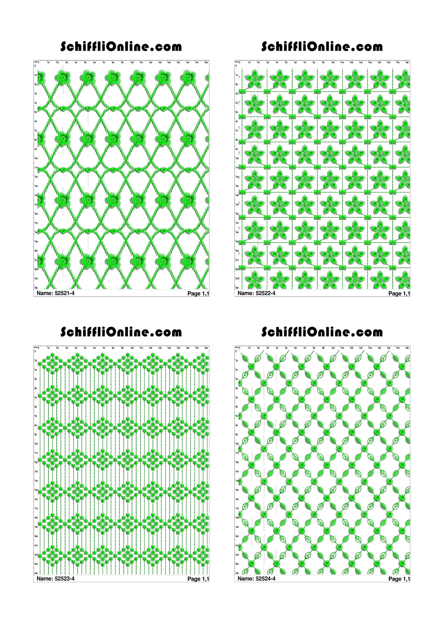 ALLOVER BORER 4X4 VOL 1 - 500 DESIGNS