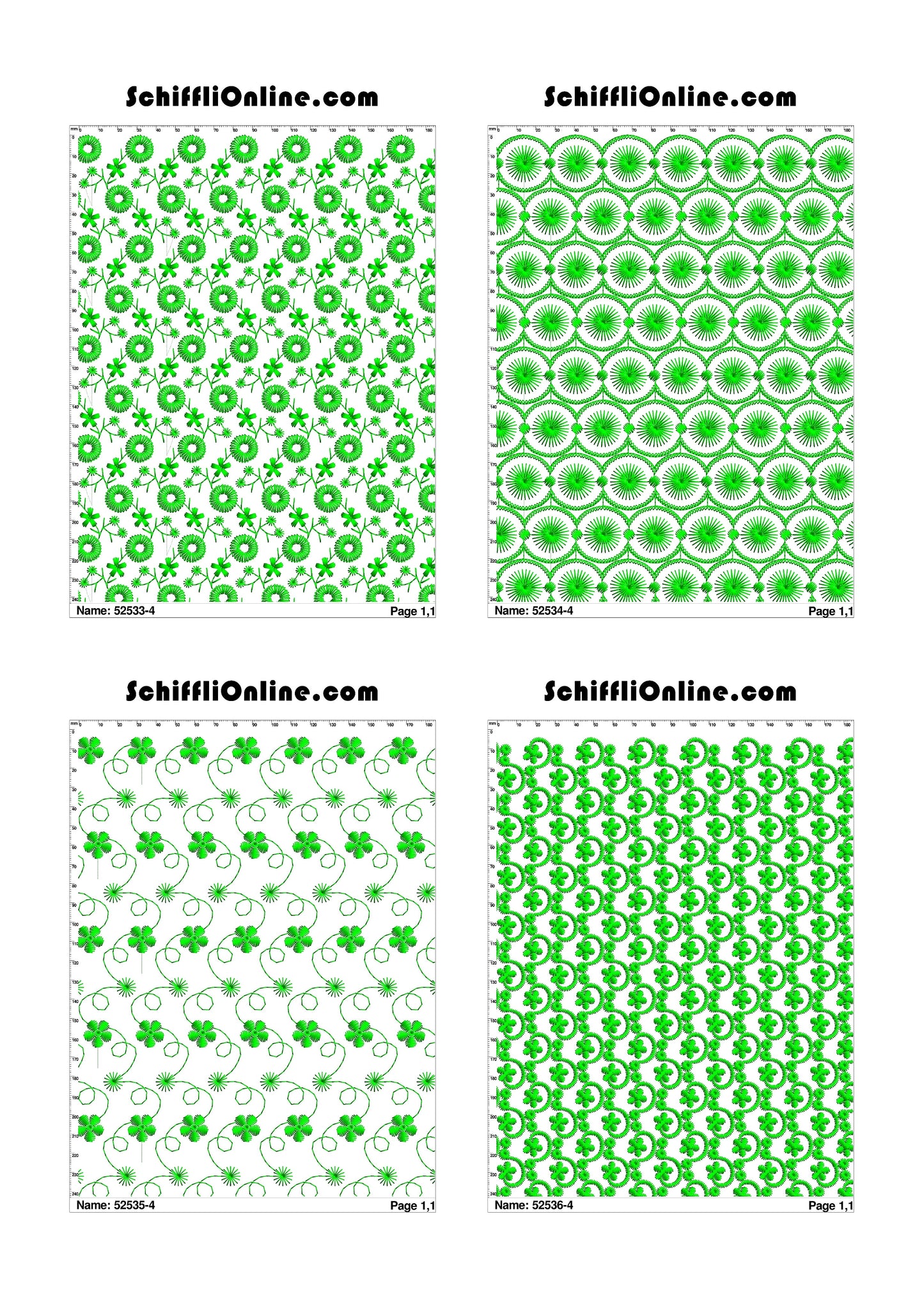 ALLOVER BORER 4X4 VOL 1 - 500 DESIGNS