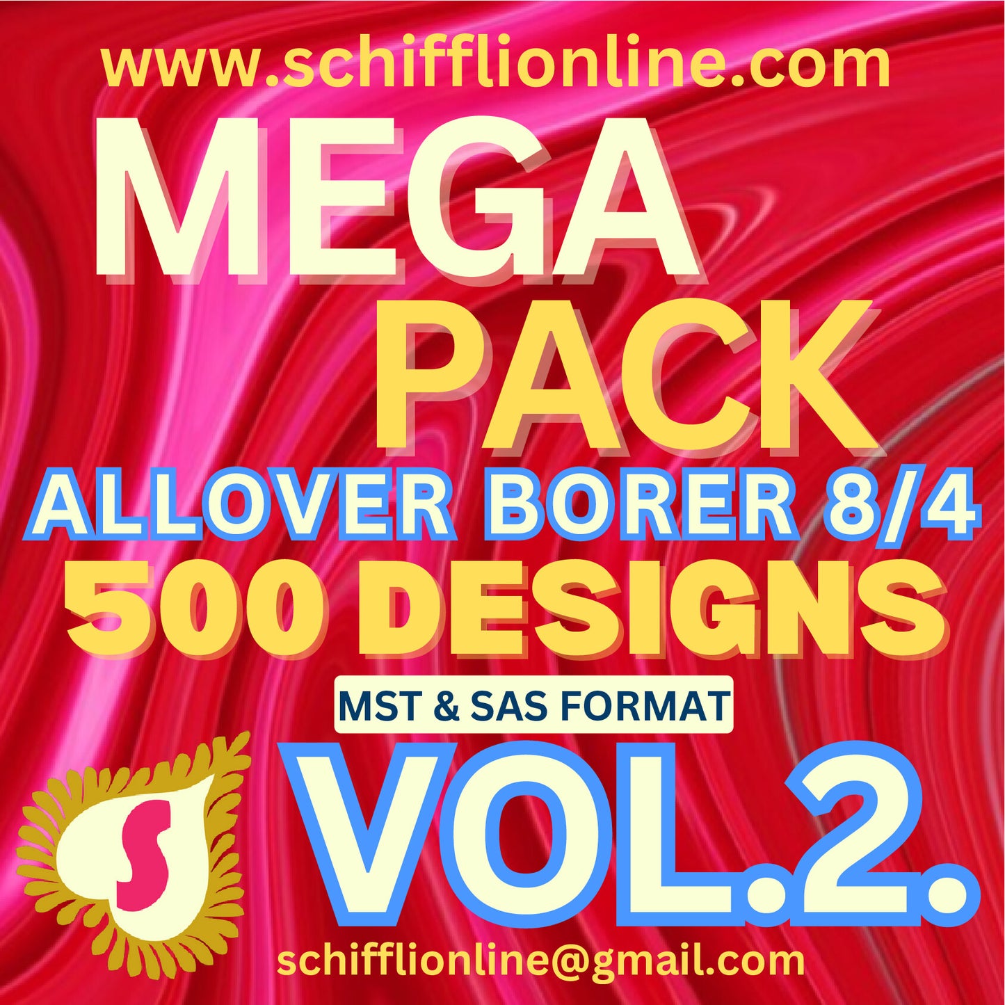 ALLOVER BORER 8X4 VOL 2 - 500 DESIGNS