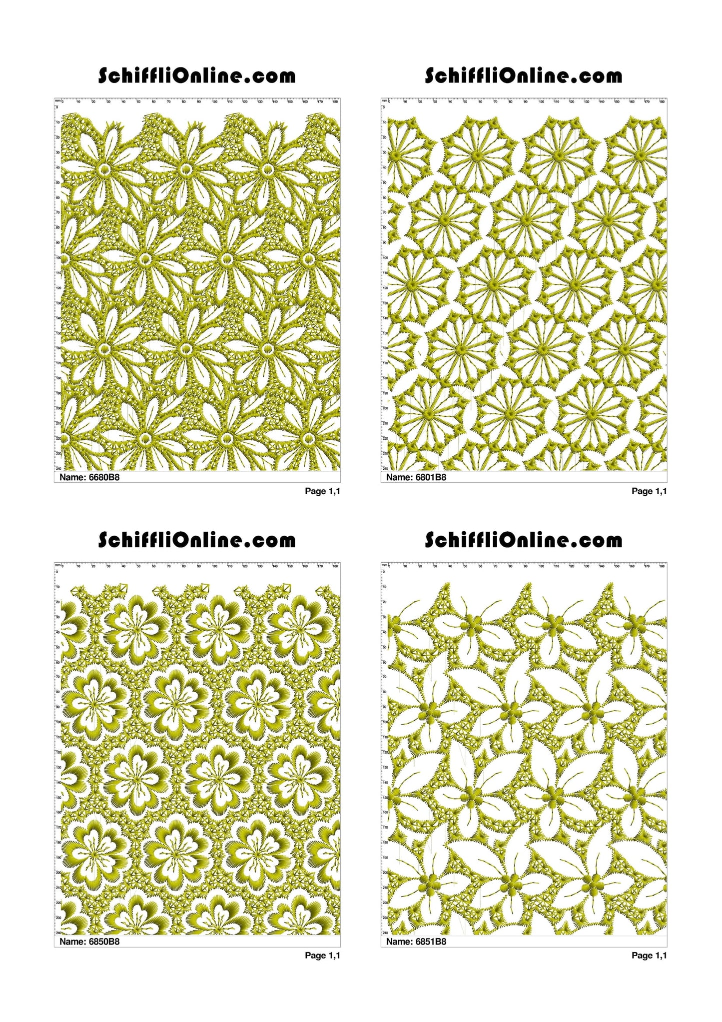ALLOVER BORER 8X4 VOL 1 - 500 DESIGNS