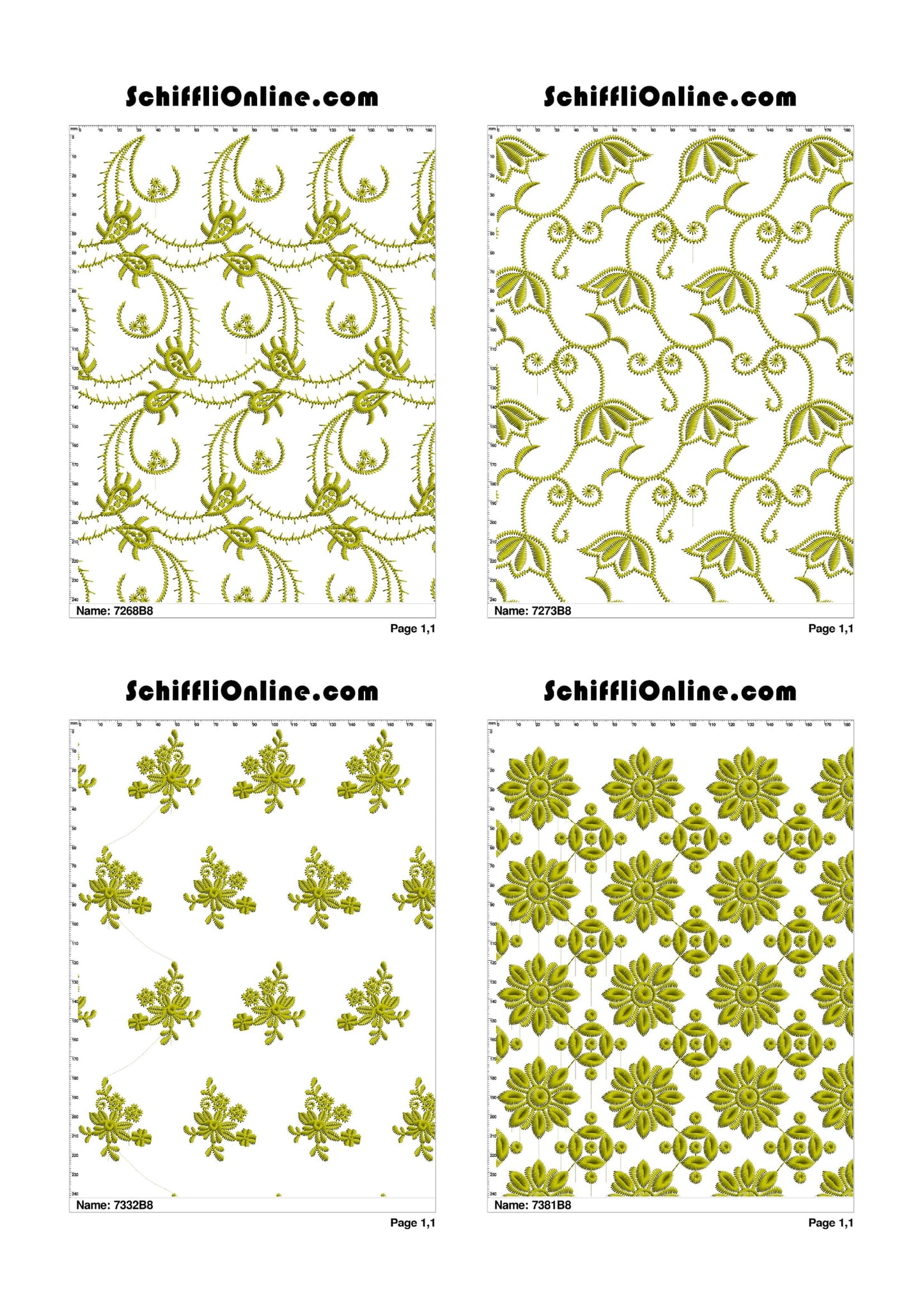 ALLOVER BORER 8X4 VOL 1 - 500 DESIGNS