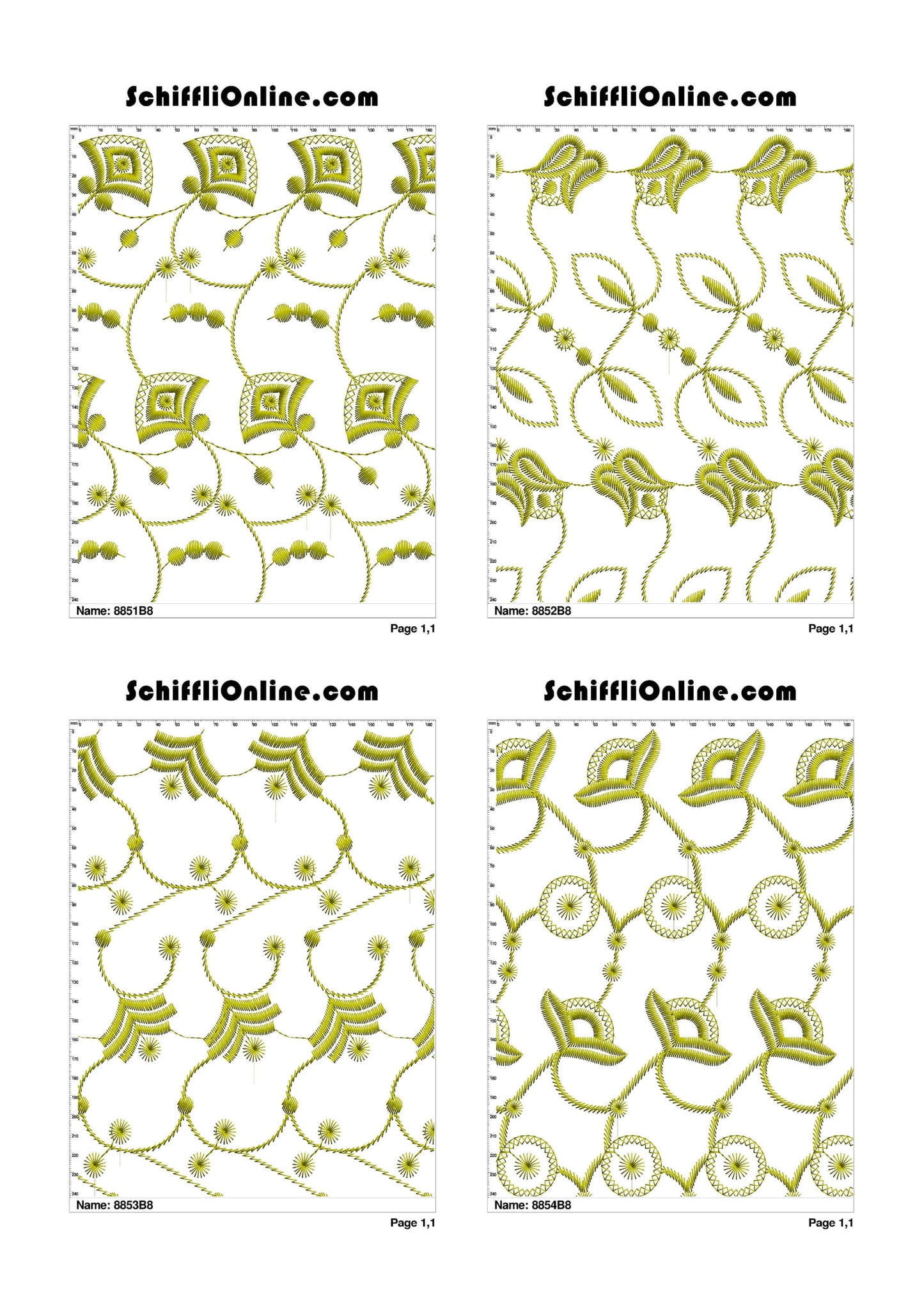 ALLOVER BORER 8X4 VOL 1 - 500 DESIGNS