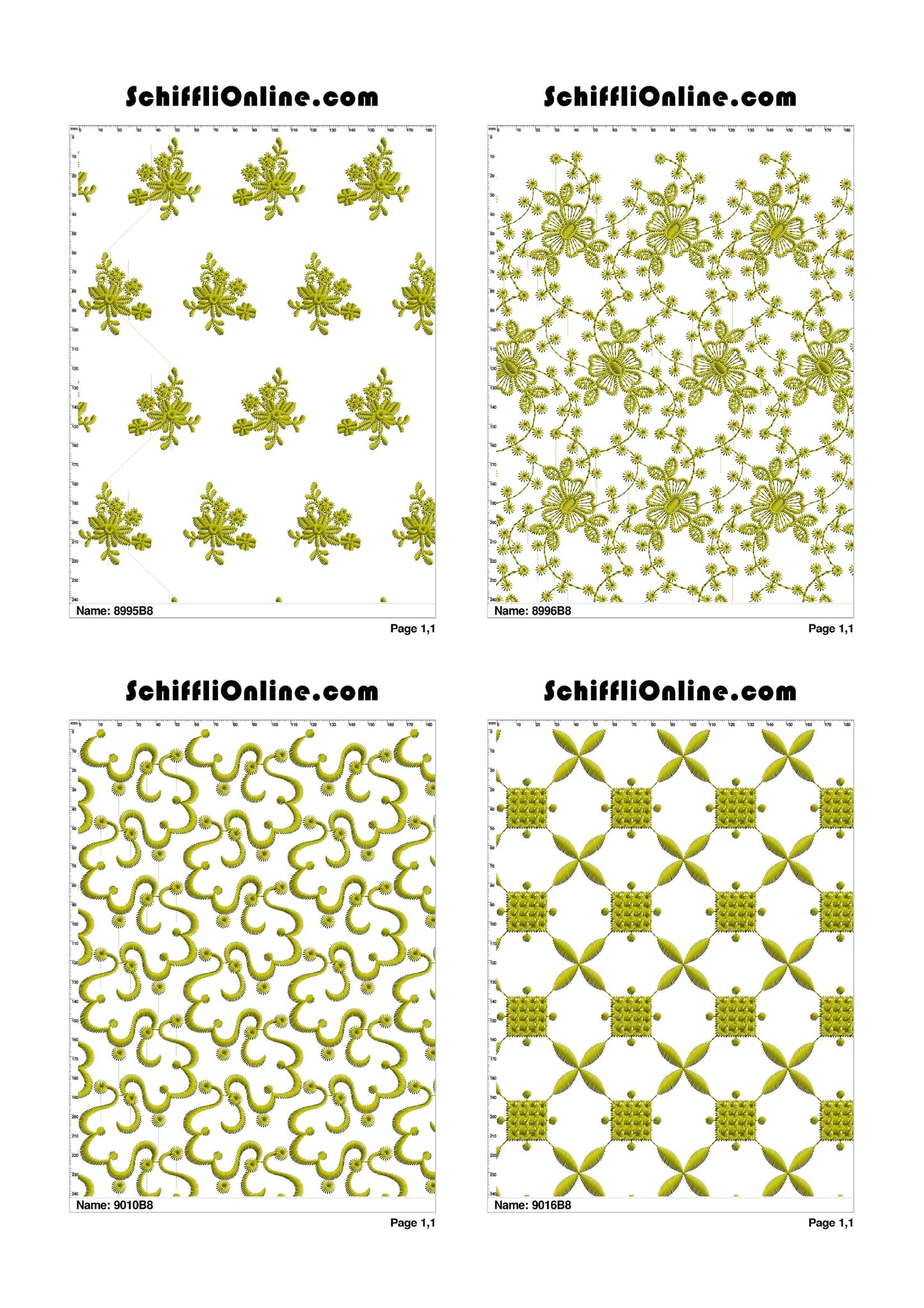 ALLOVER BORER 8X4 VOL 1 - 500 DESIGNS