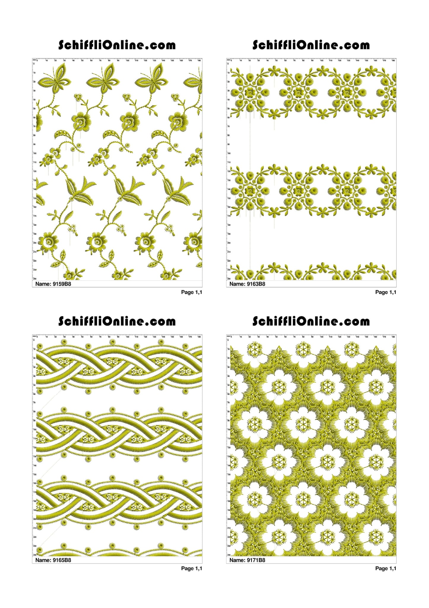 ALLOVER BORER 8X4 VOL 1 - 500 DESIGNS
