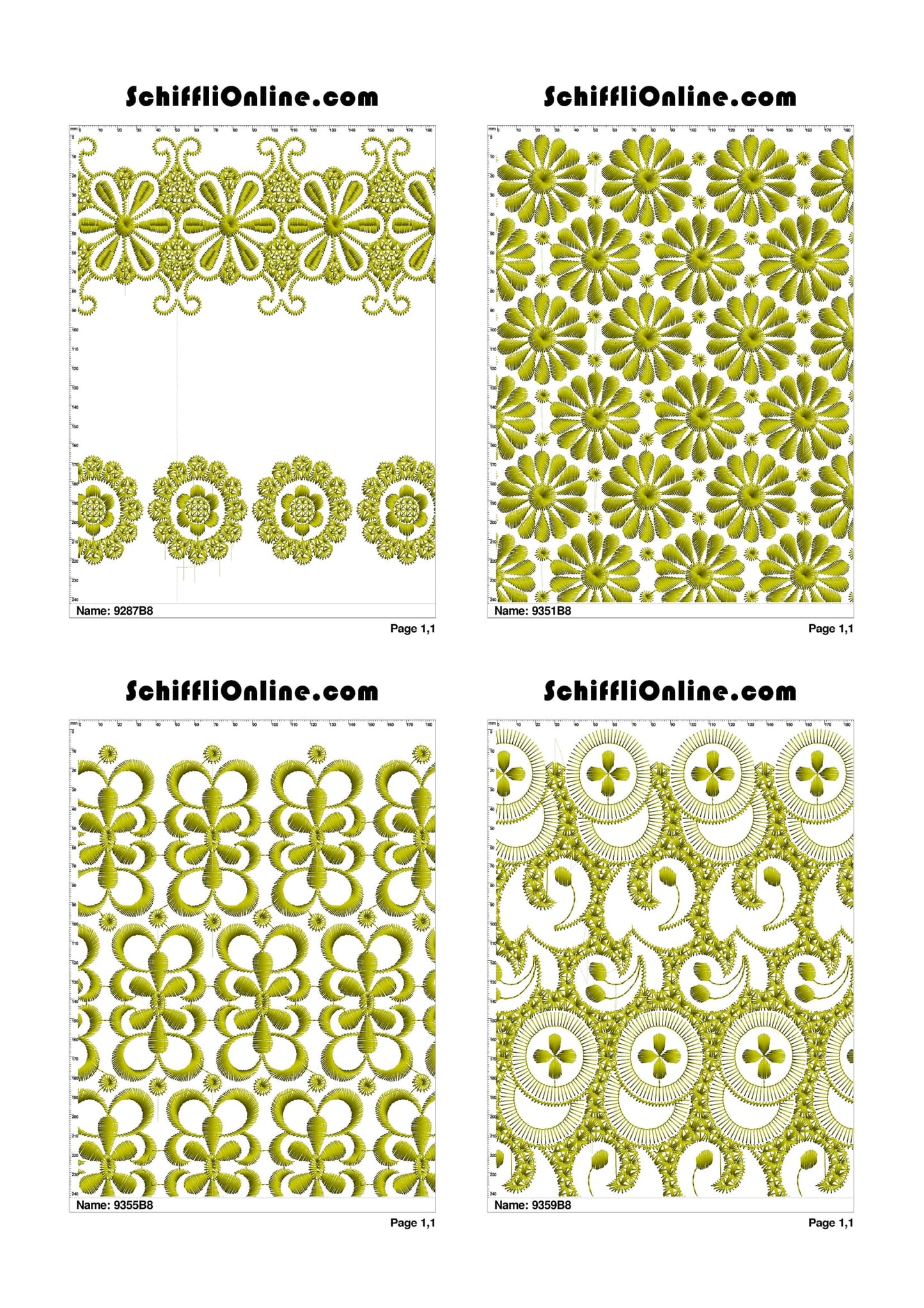 ALLOVER BORER 8X4 VOL 1 - 500 DESIGNS