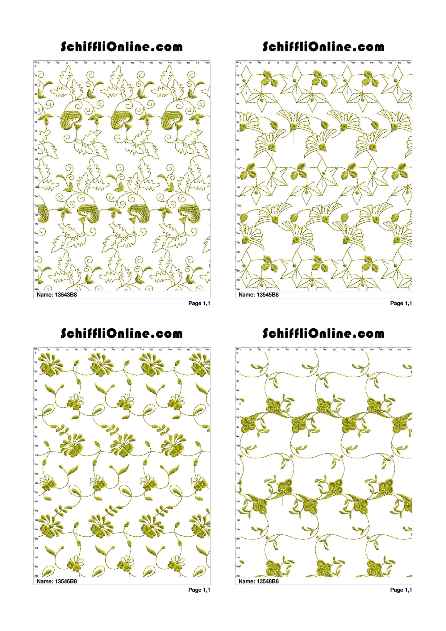 ALLOVER BORER 8X4 VOL 1 - 500 DESIGNS