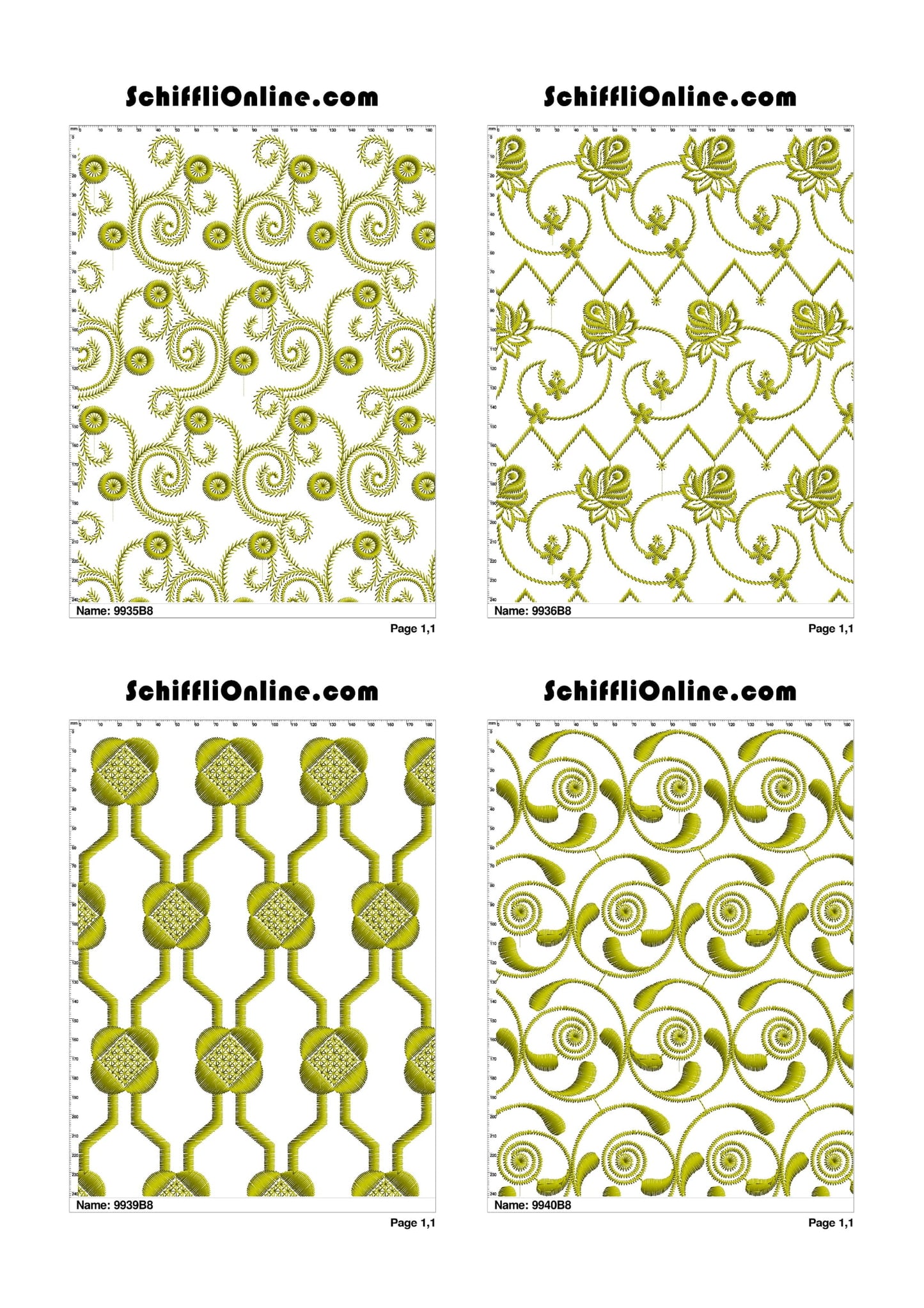 ALLOVER BORER 8X4 VOL 1 - 500 DESIGNS