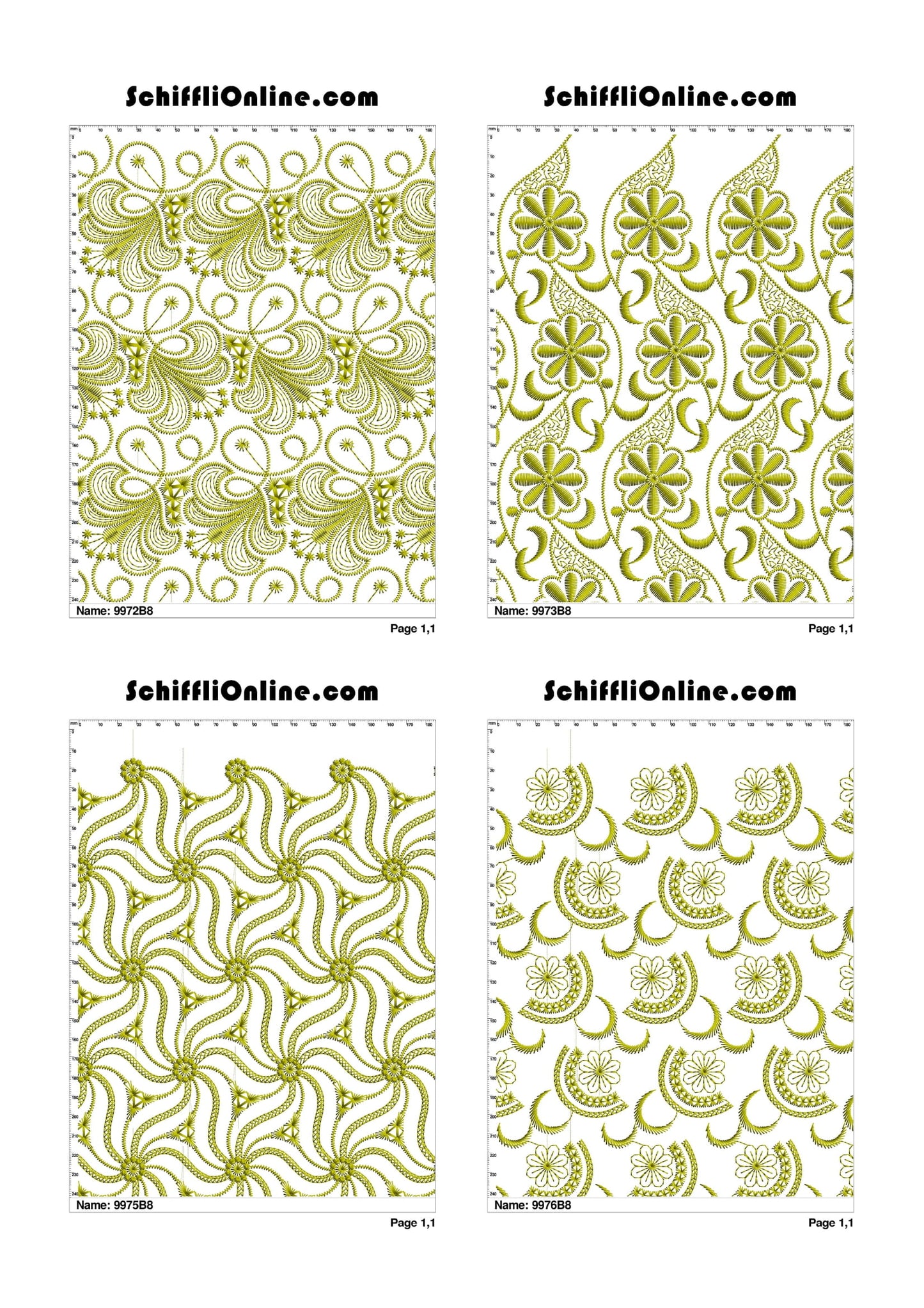 ALLOVER BORER 8X4 VOL 1 - 500 DESIGNS