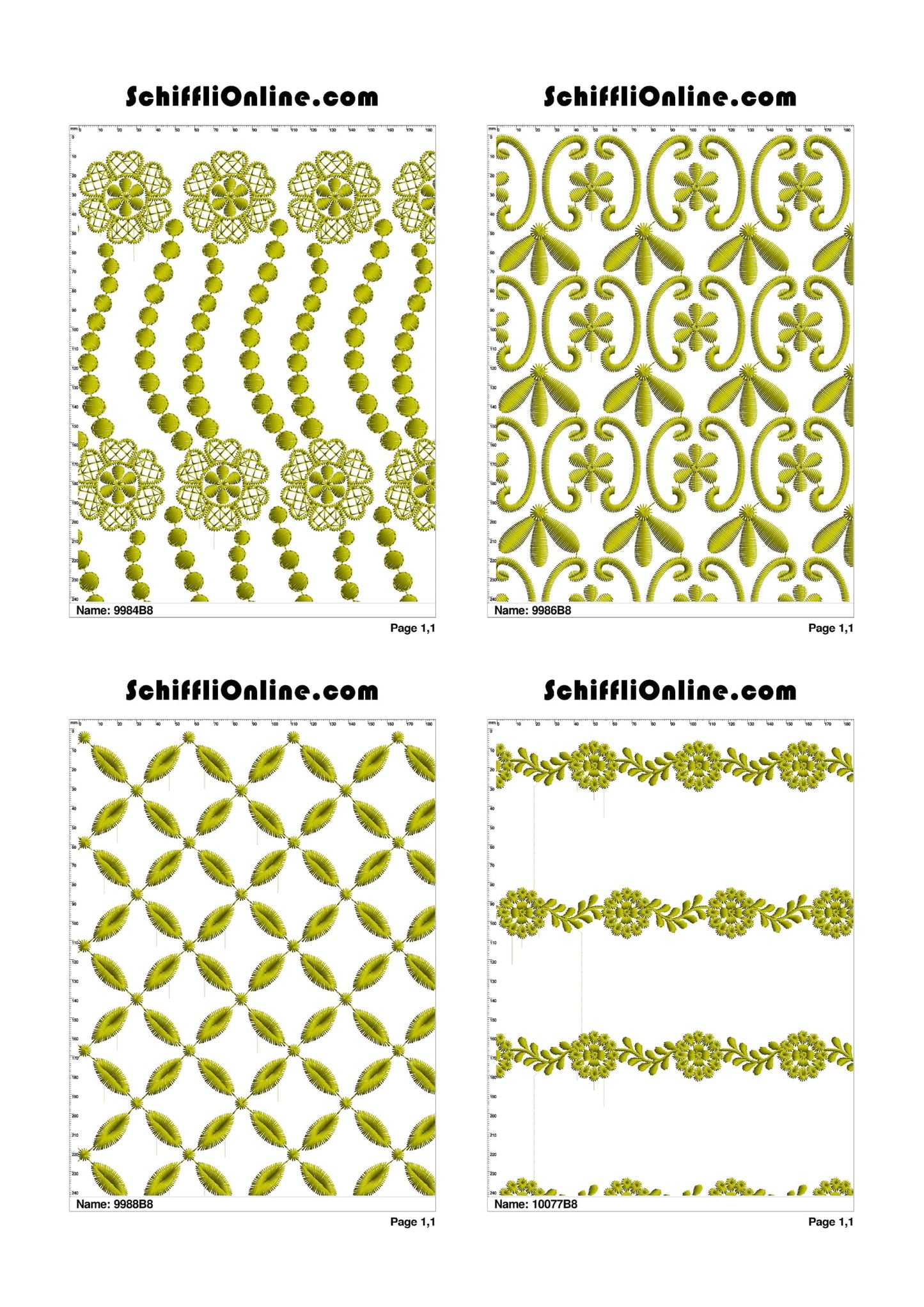 ALLOVER BORER 8X4 VOL 1 - 500 DESIGNS