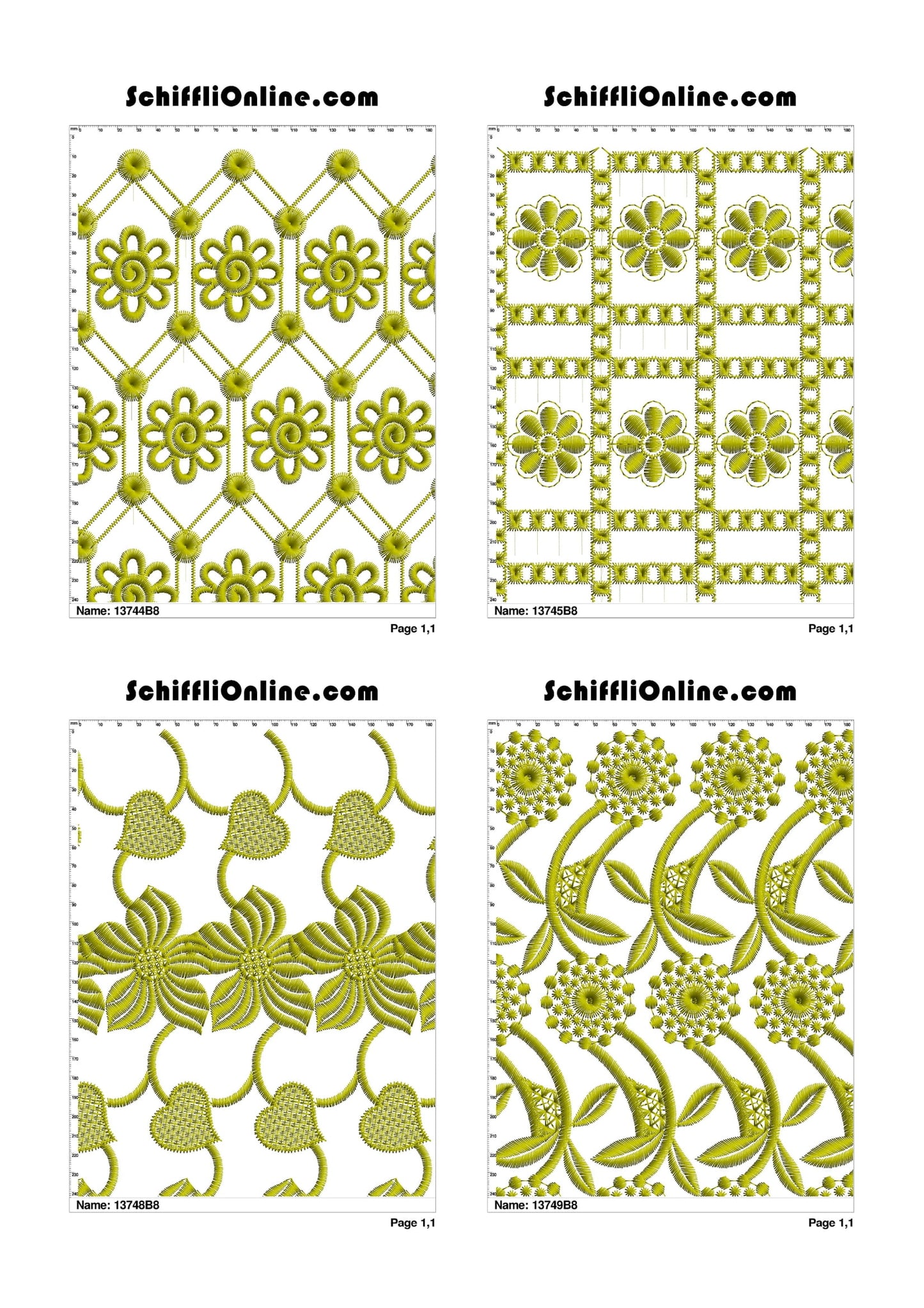 ALLOVER BORER 8X4 VOL 1 - 500 DESIGNS