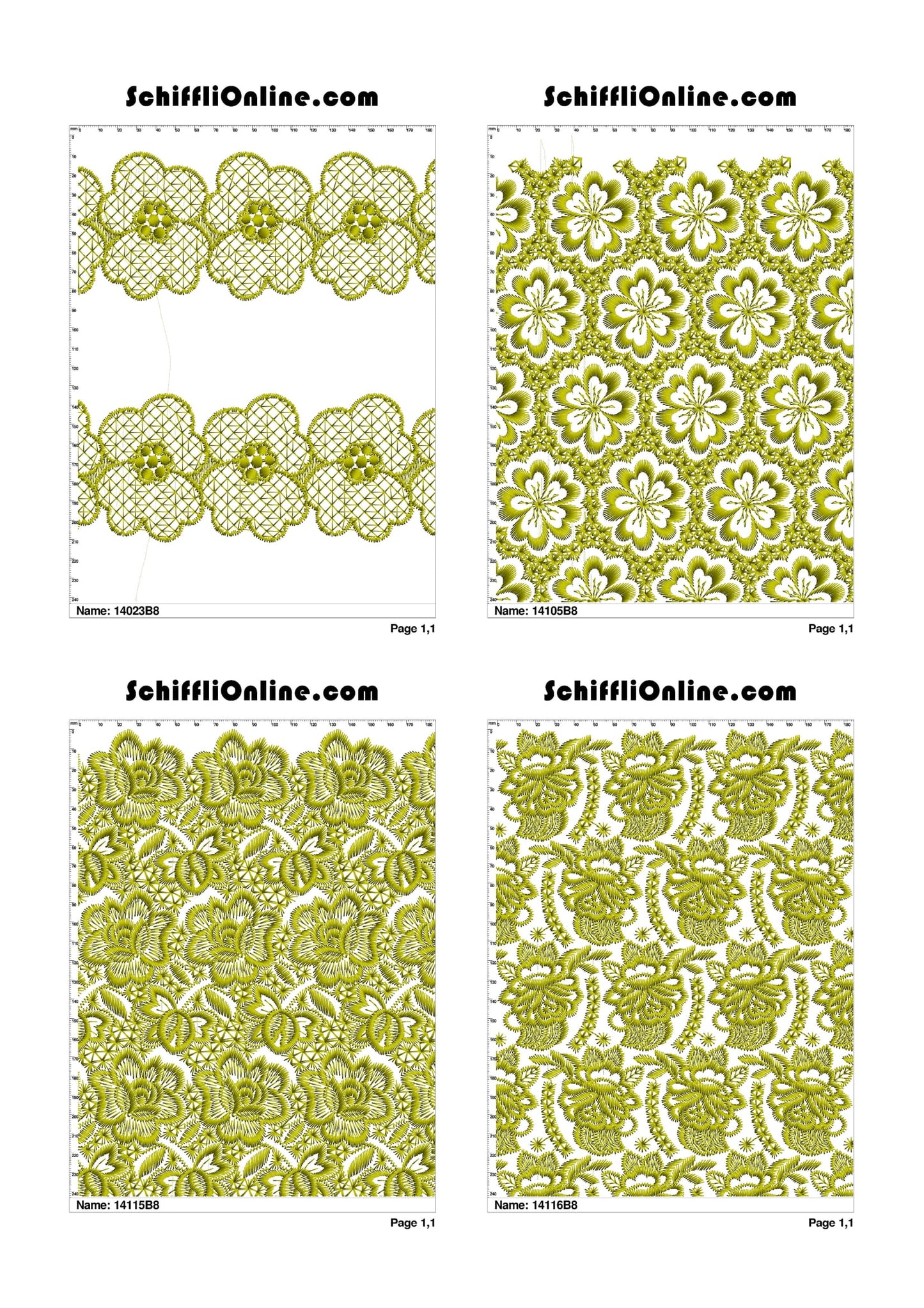 ALLOVER BORER 8X4 VOL 1 - 500 DESIGNS