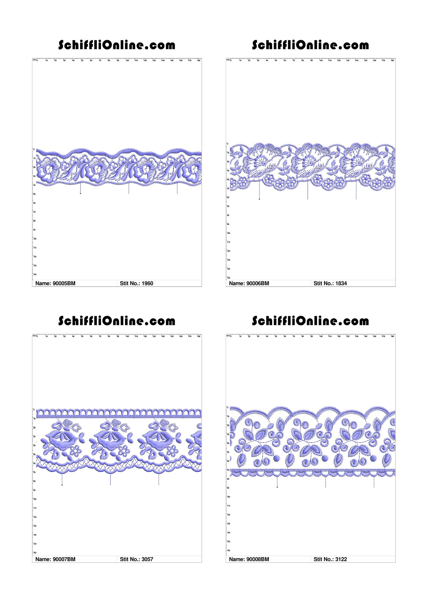 VOL 1 - BORDER MESH 8X4 - 500 DESIGNS