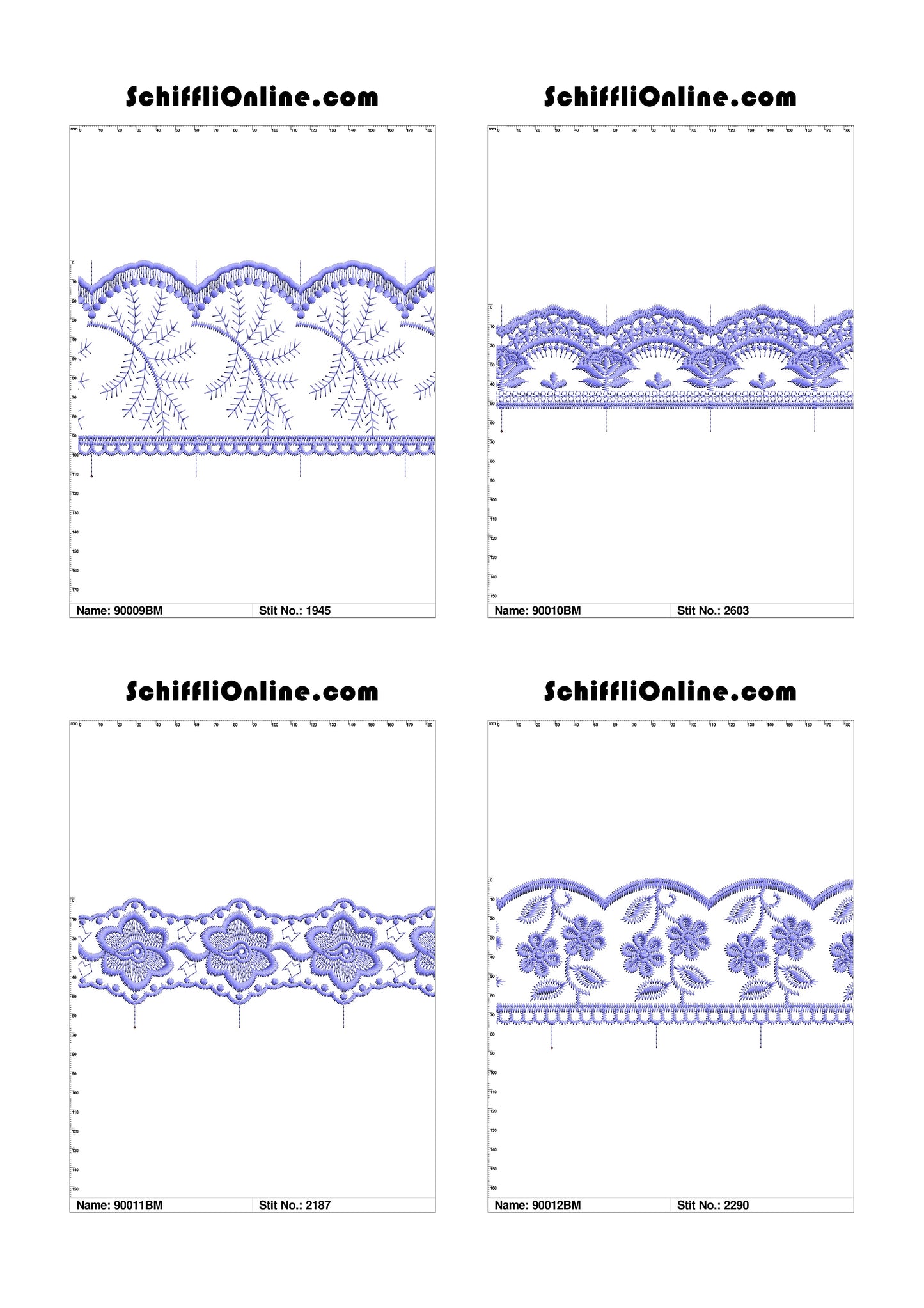 VOL 1 - BORDER MESH 8X4 - 500 DESIGNS