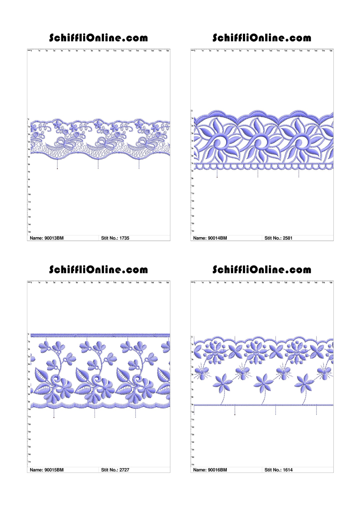 VOL 1 - BORDER MESH 8X4 - 500 DESIGNS