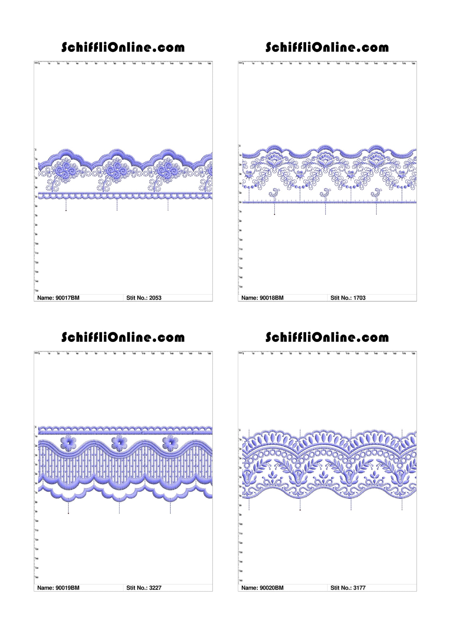 VOL 1 - BORDER MESH 8X4 - 500 DESIGNS