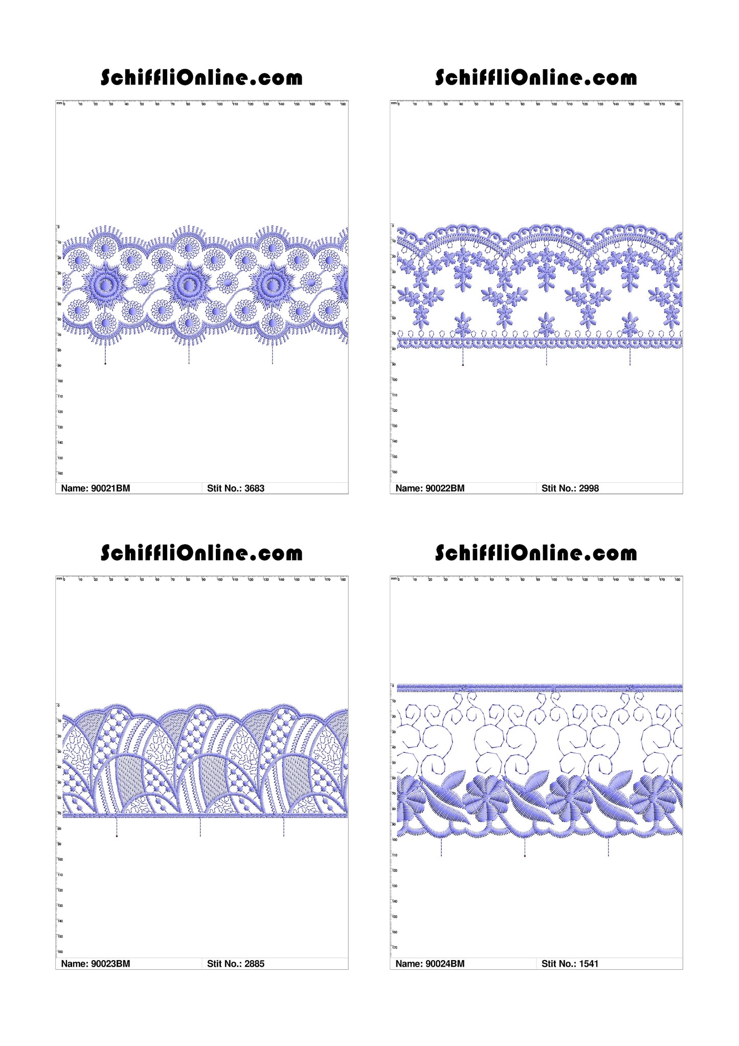 VOL 1 - BORDER MESH 8X4 - 500 DESIGNS