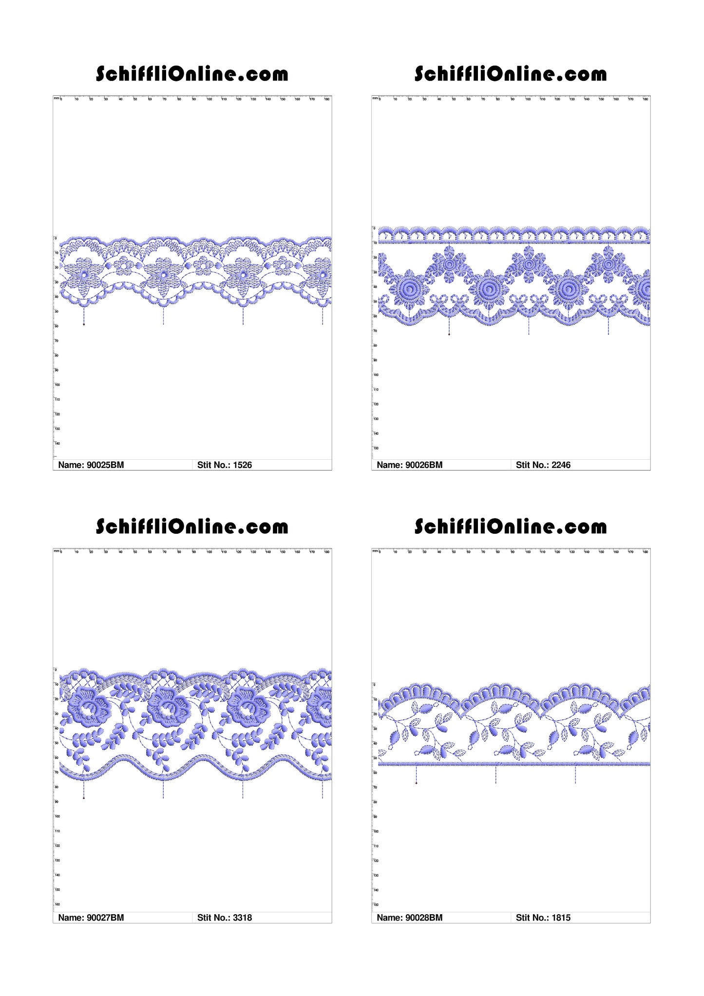 VOL 1 - BORDER MESH 8X4 - 500 DESIGNS