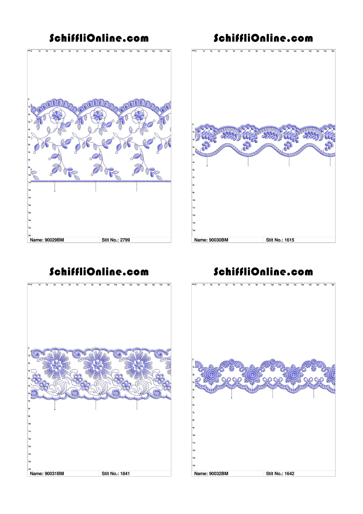 VOL 1 - BORDER MESH 8X4 - 500 DESIGNS