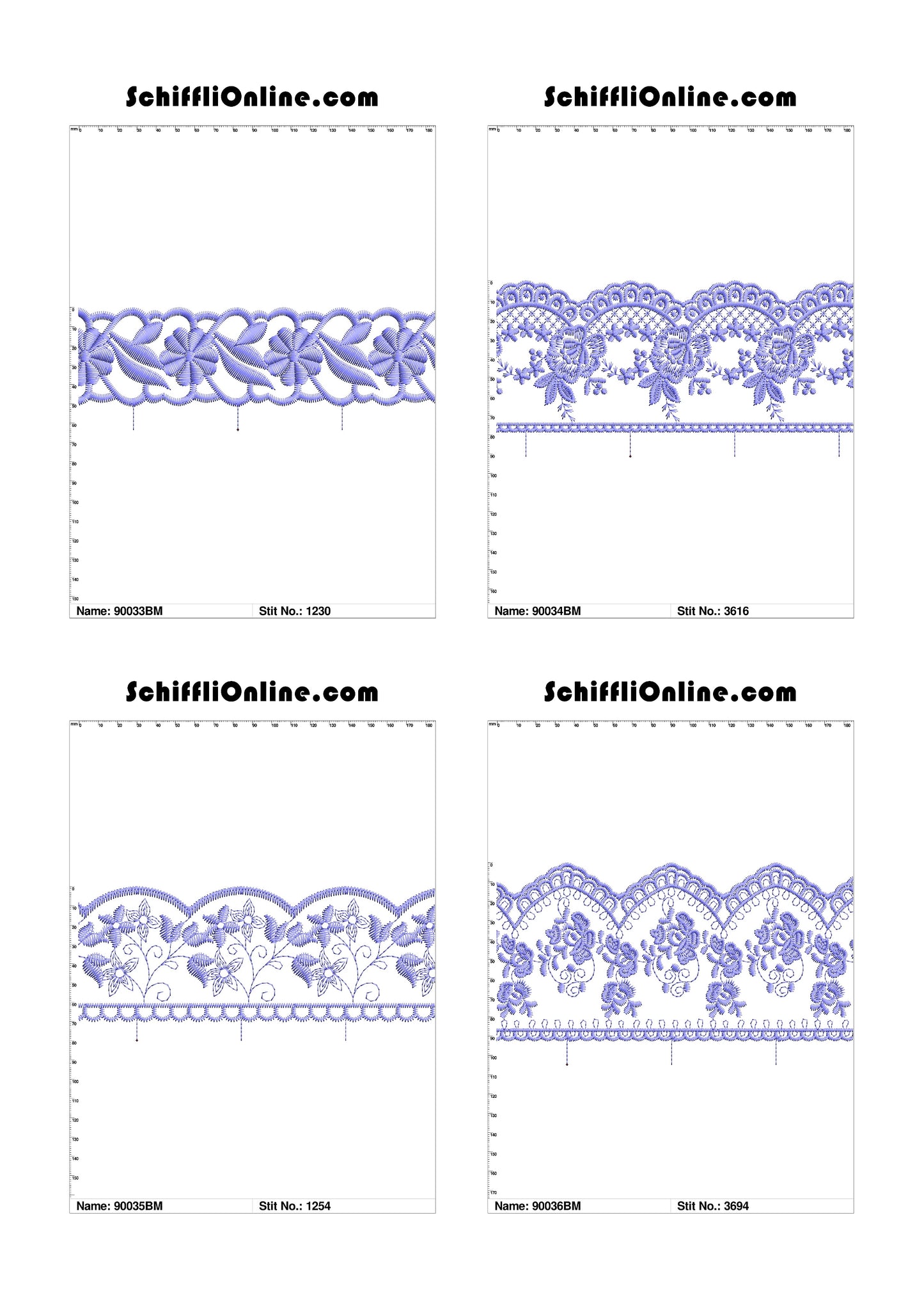 VOL 1 - BORDER MESH 8X4 - 500 DESIGNS