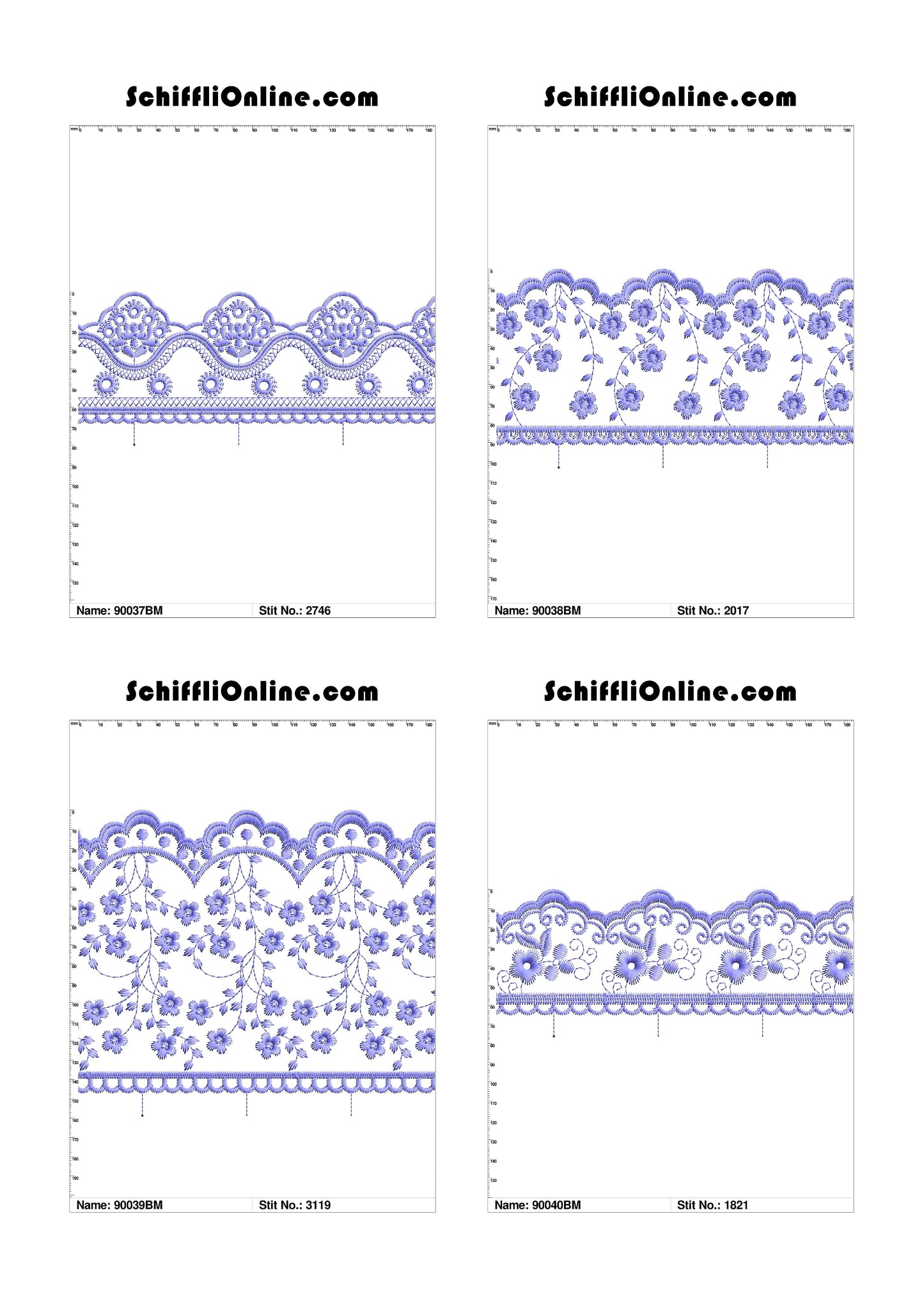 VOL 1 - BORDER MESH 8X4 - 500 DESIGNS