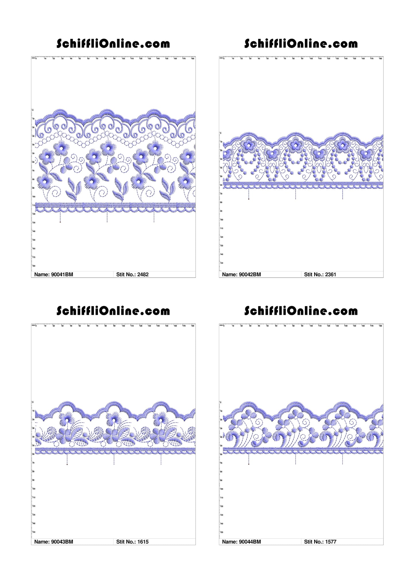 VOL 1 - BORDER MESH 8X4 - 500 DESIGNS