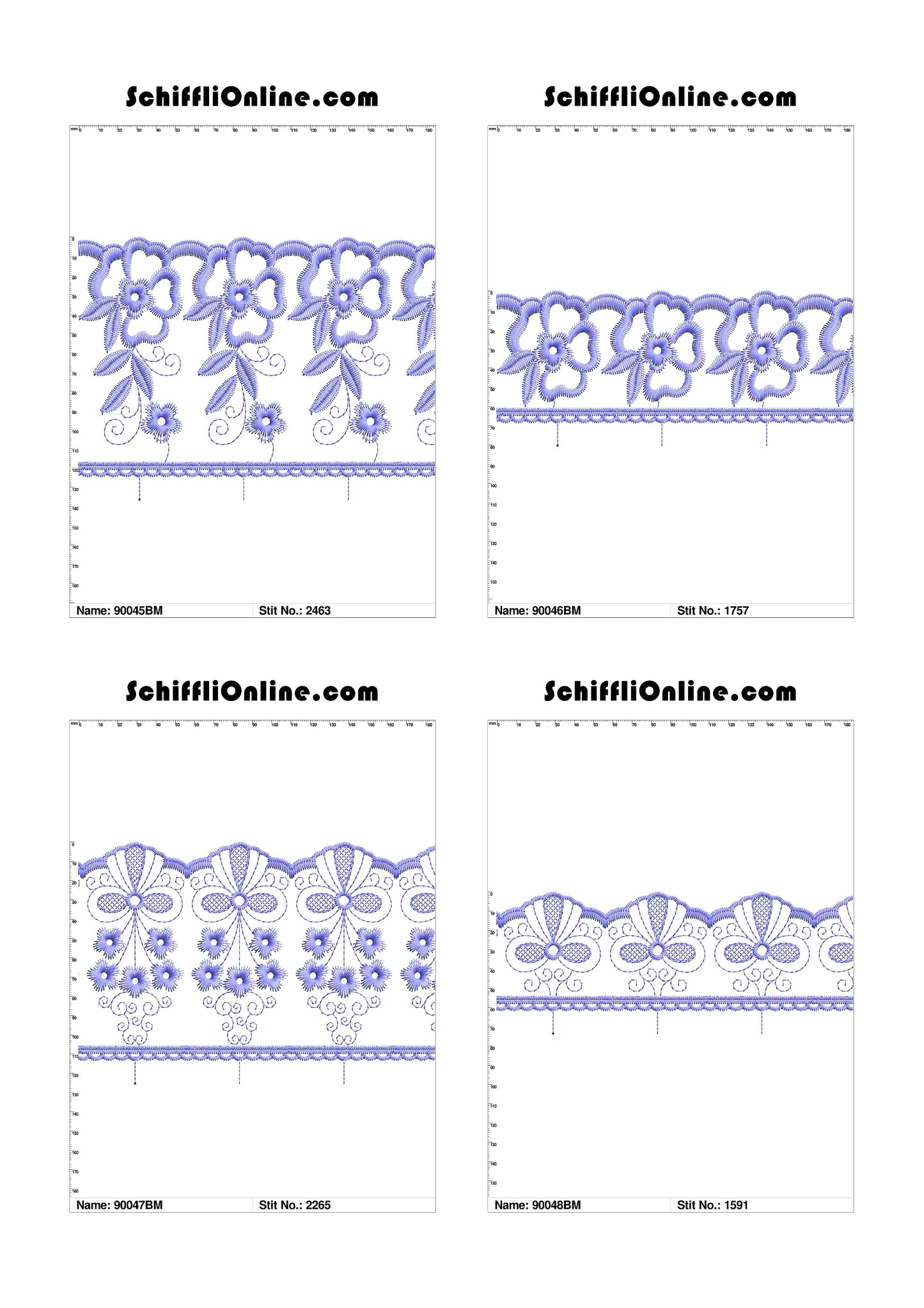 VOL 1 - BORDER MESH 8X4 - 500 DESIGNS