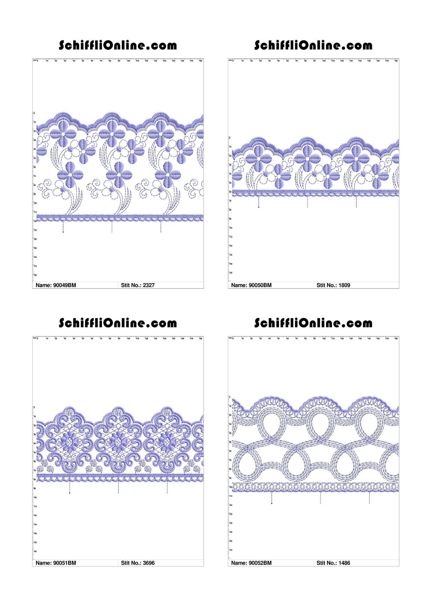 VOL 1 - BORDER MESH 8X4 - 500 DESIGNS