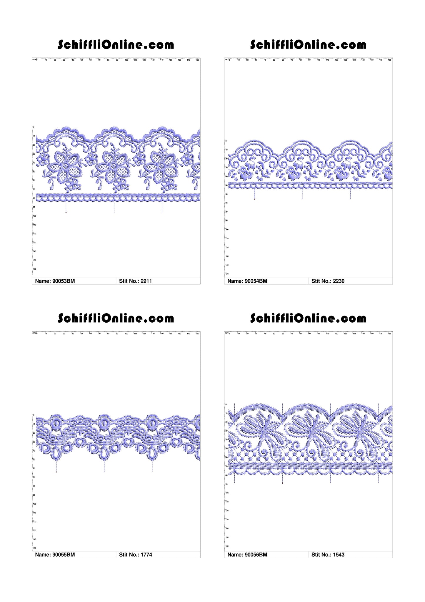 VOL 1 - BORDER MESH 8X4 - 500 DESIGNS