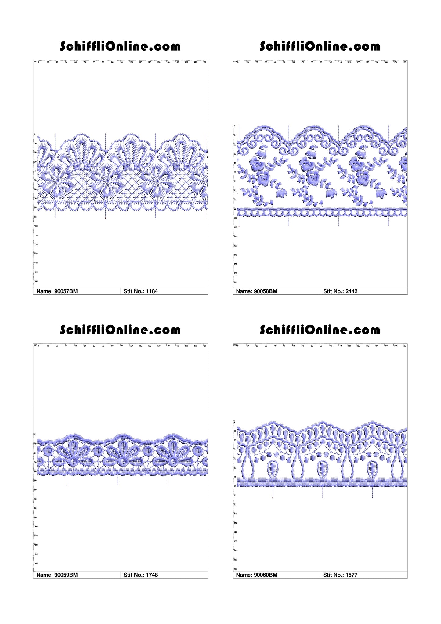 VOL 1 - BORDER MESH 8X4 - 500 DESIGNS