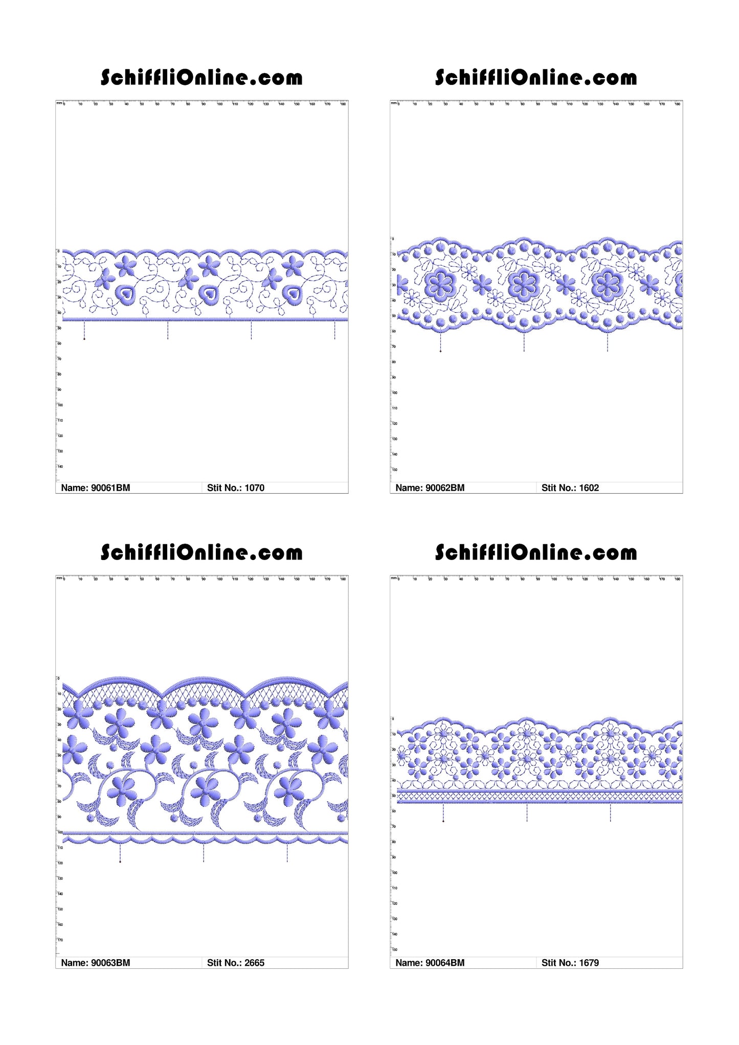 VOL 1 - BORDER MESH 8X4 - 500 DESIGNS