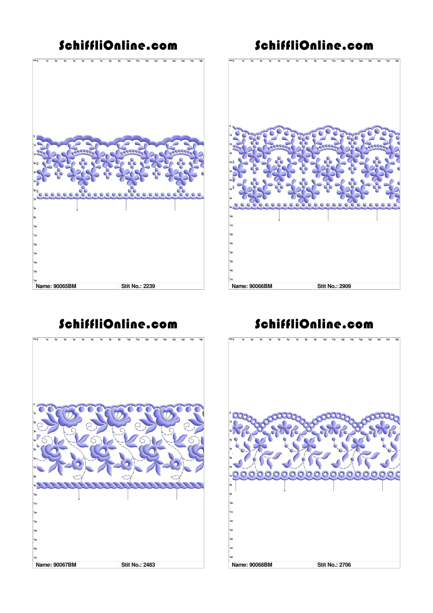 VOL 1 - BORDER MESH 8X4 - 500 DESIGNS