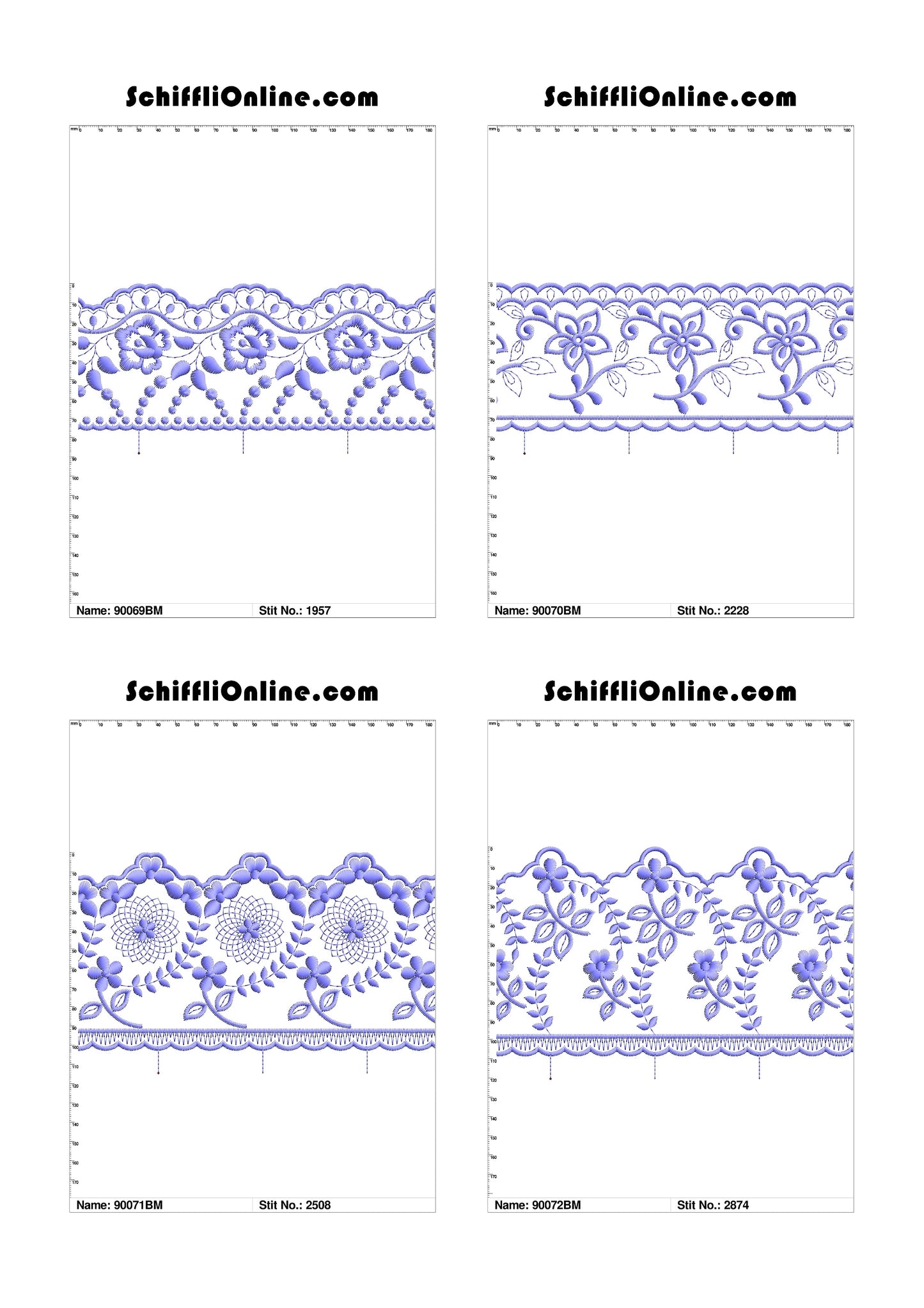 VOL 1 - BORDER MESH 8X4 - 500 DESIGNS