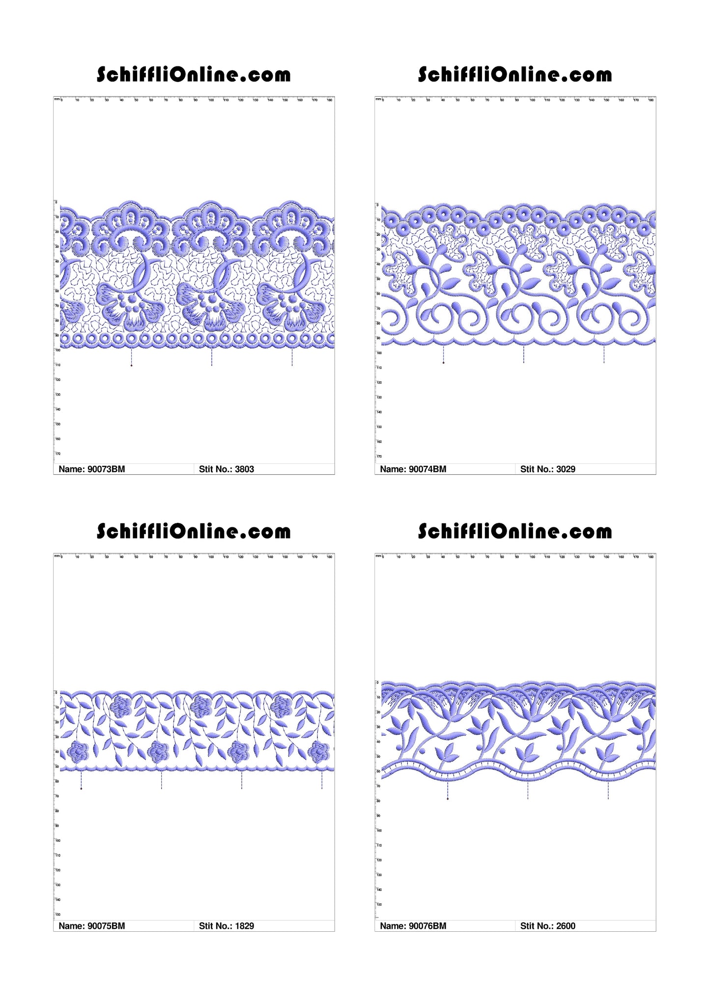 VOL 1 - BORDER MESH 8X4 - 500 DESIGNS