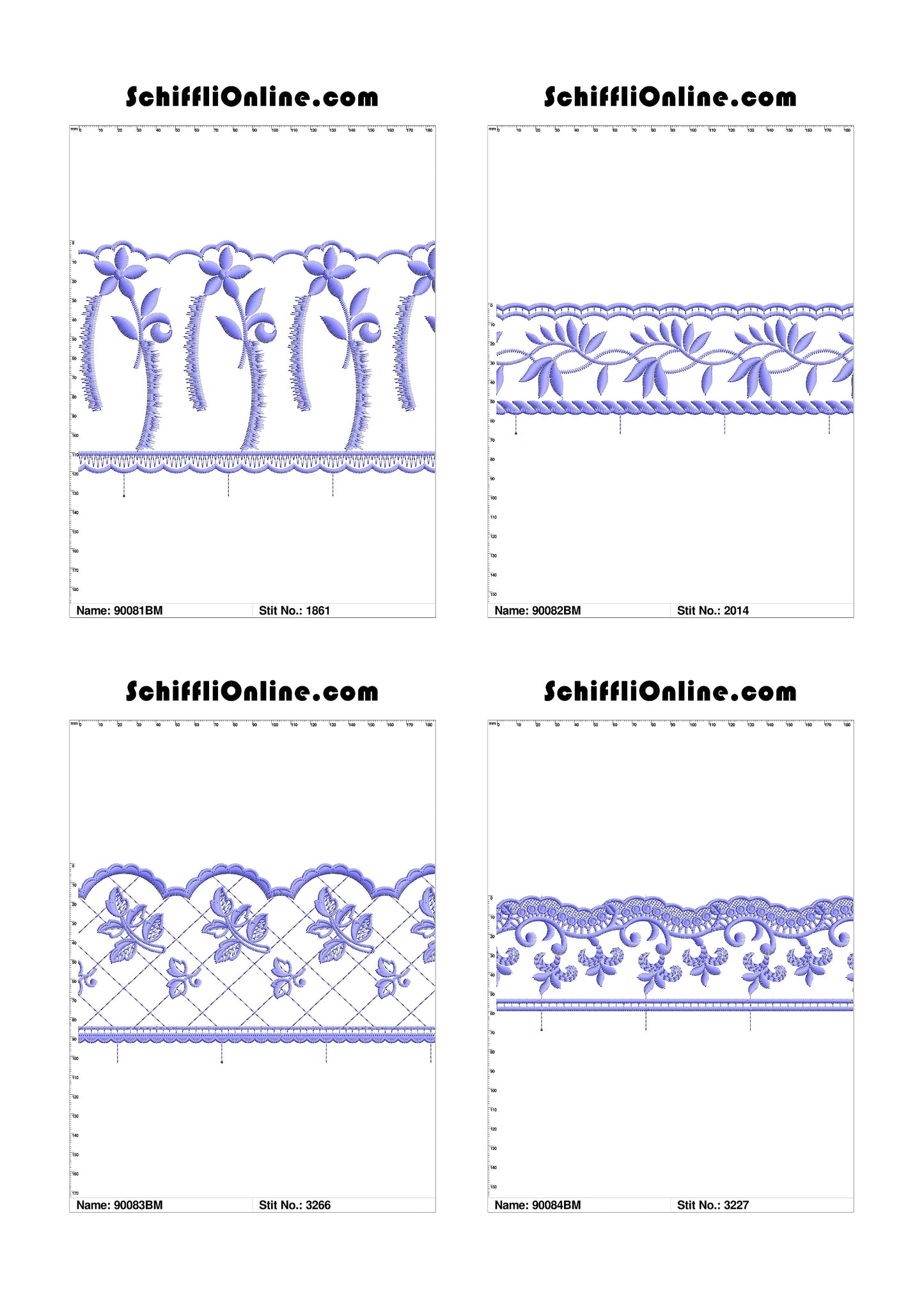 VOL 1 - BORDER MESH 8X4 - 500 DESIGNS