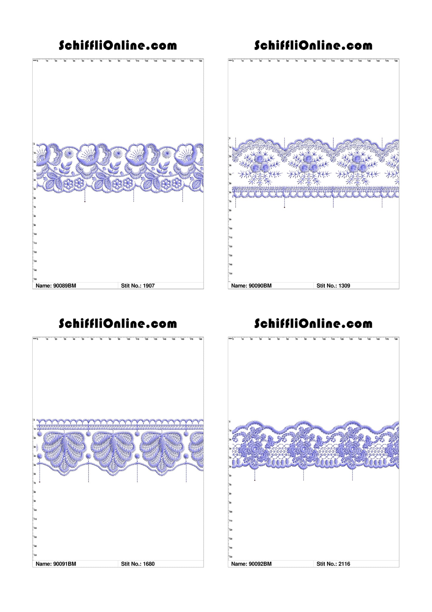 VOL 1 - BORDER MESH 8X4 - 500 DESIGNS