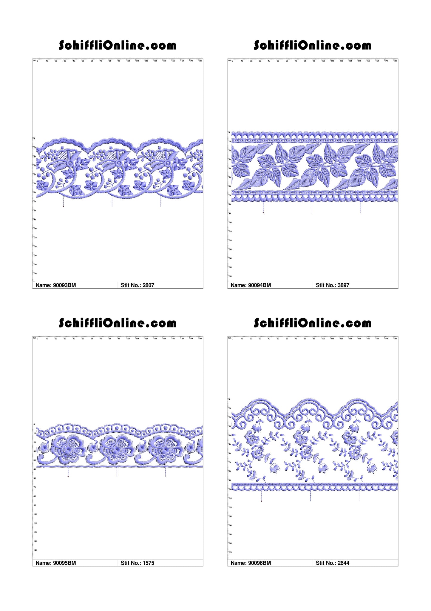 VOL 1 - BORDER MESH 8X4 - 500 DESIGNS