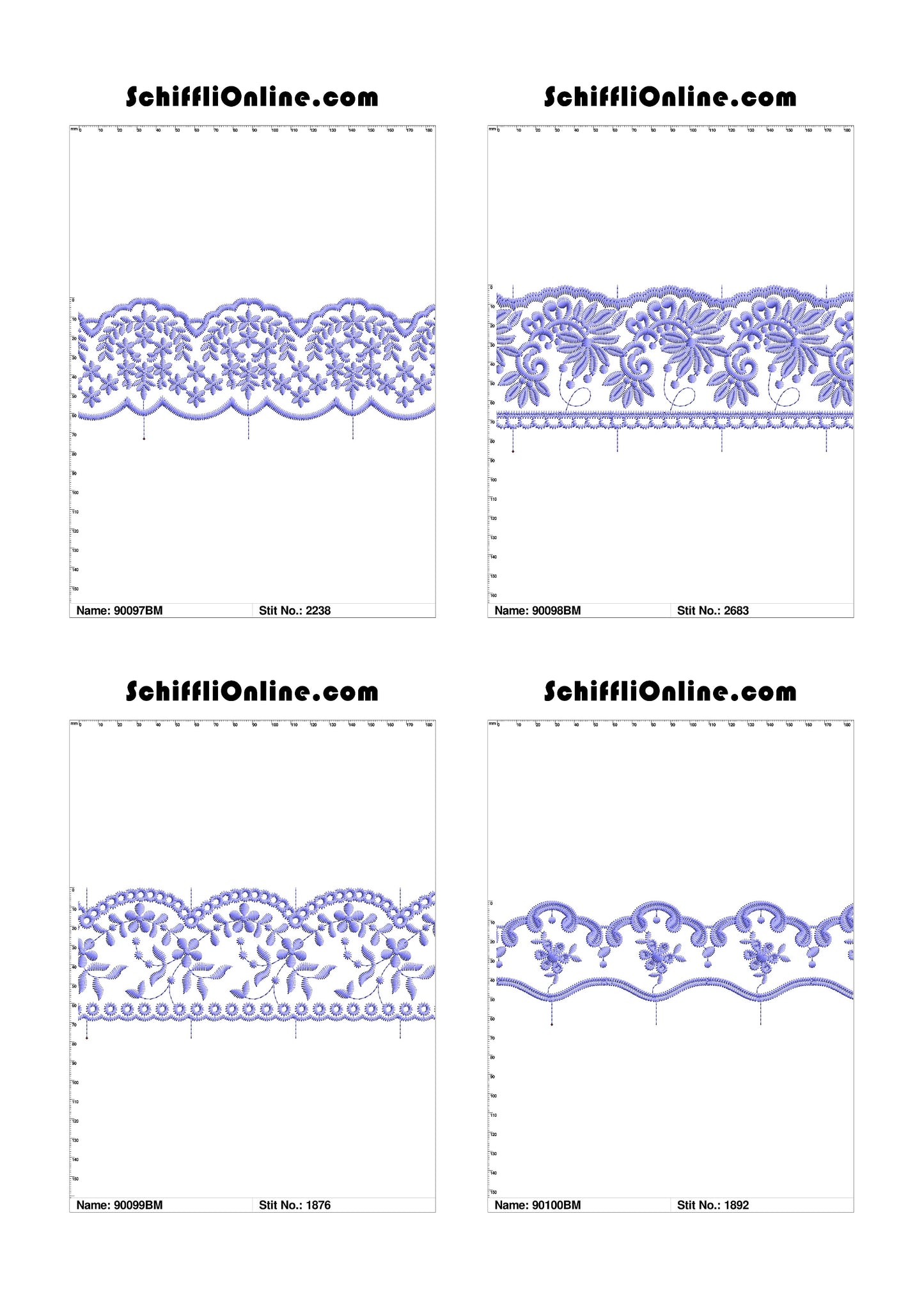 VOL 1 - BORDER MESH 8X4 - 500 DESIGNS