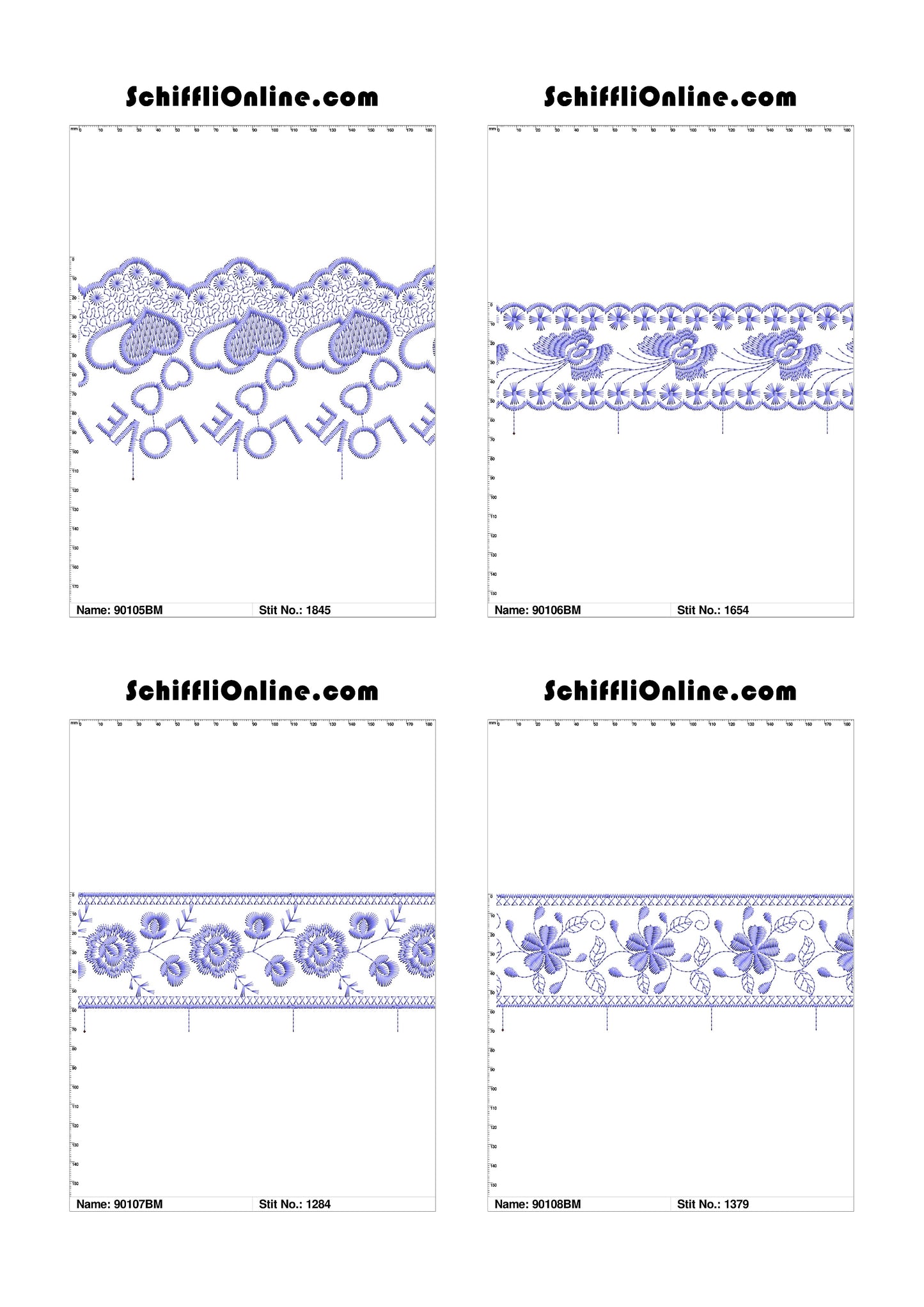 VOL 1 - BORDER MESH 8X4 - 500 DESIGNS