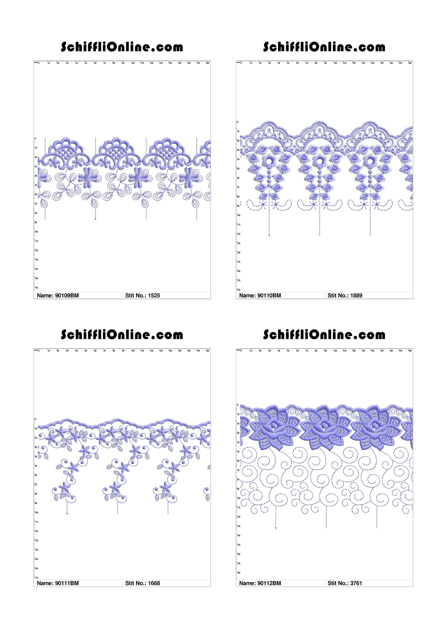 VOL 1 - BORDER MESH 8X4 - 500 DESIGNS