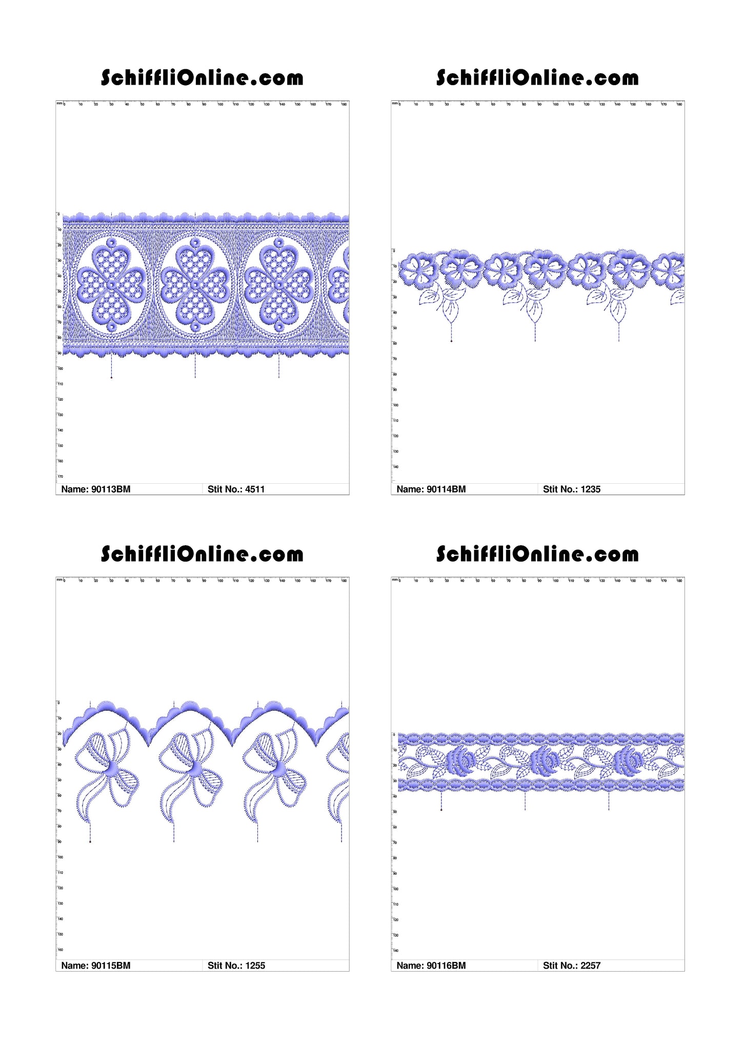 VOL 1 - BORDER MESH 8X4 - 500 DESIGNS