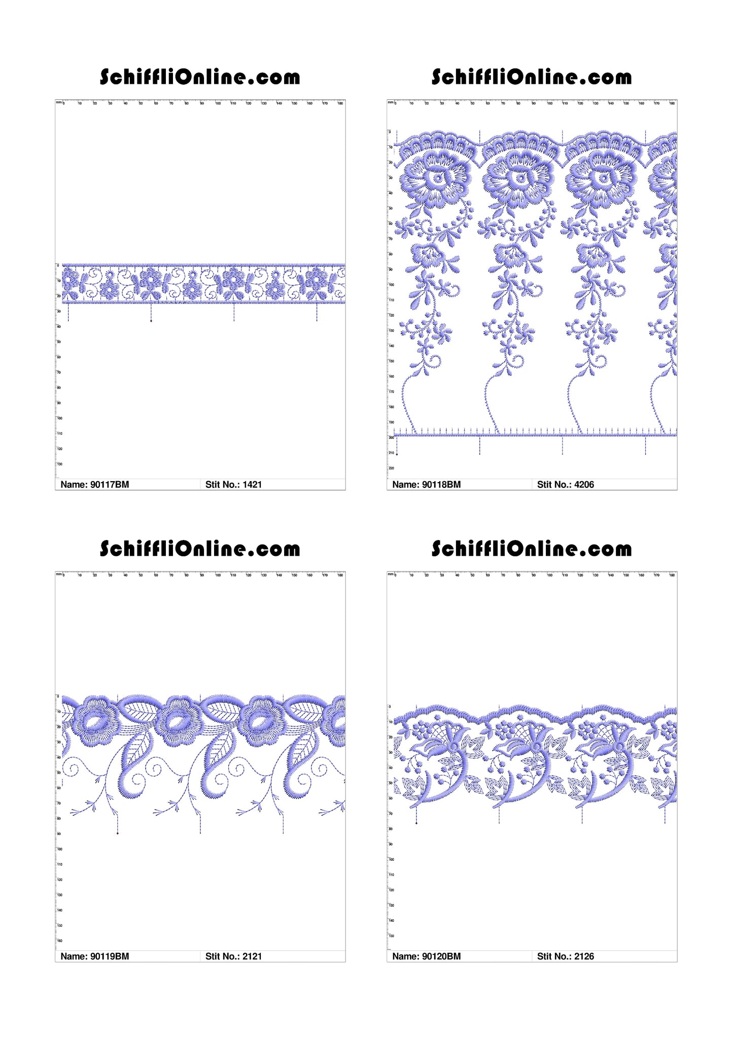 VOL 1 - BORDER MESH 8X4 - 500 DESIGNS