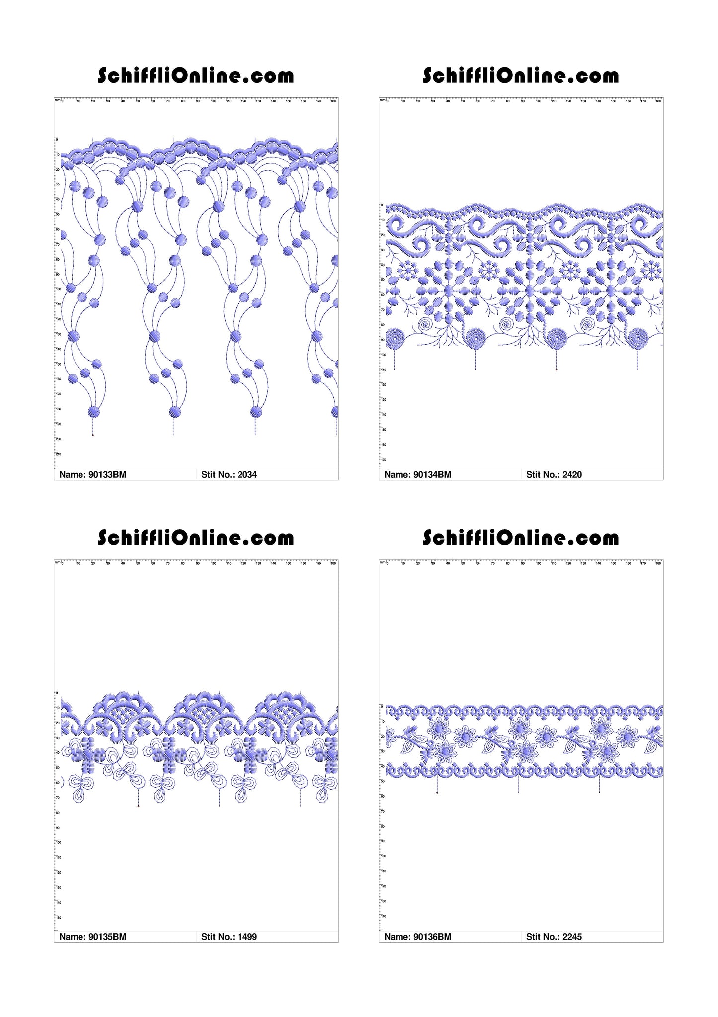 VOL 1 - BORDER MESH 8X4 - 500 DESIGNS