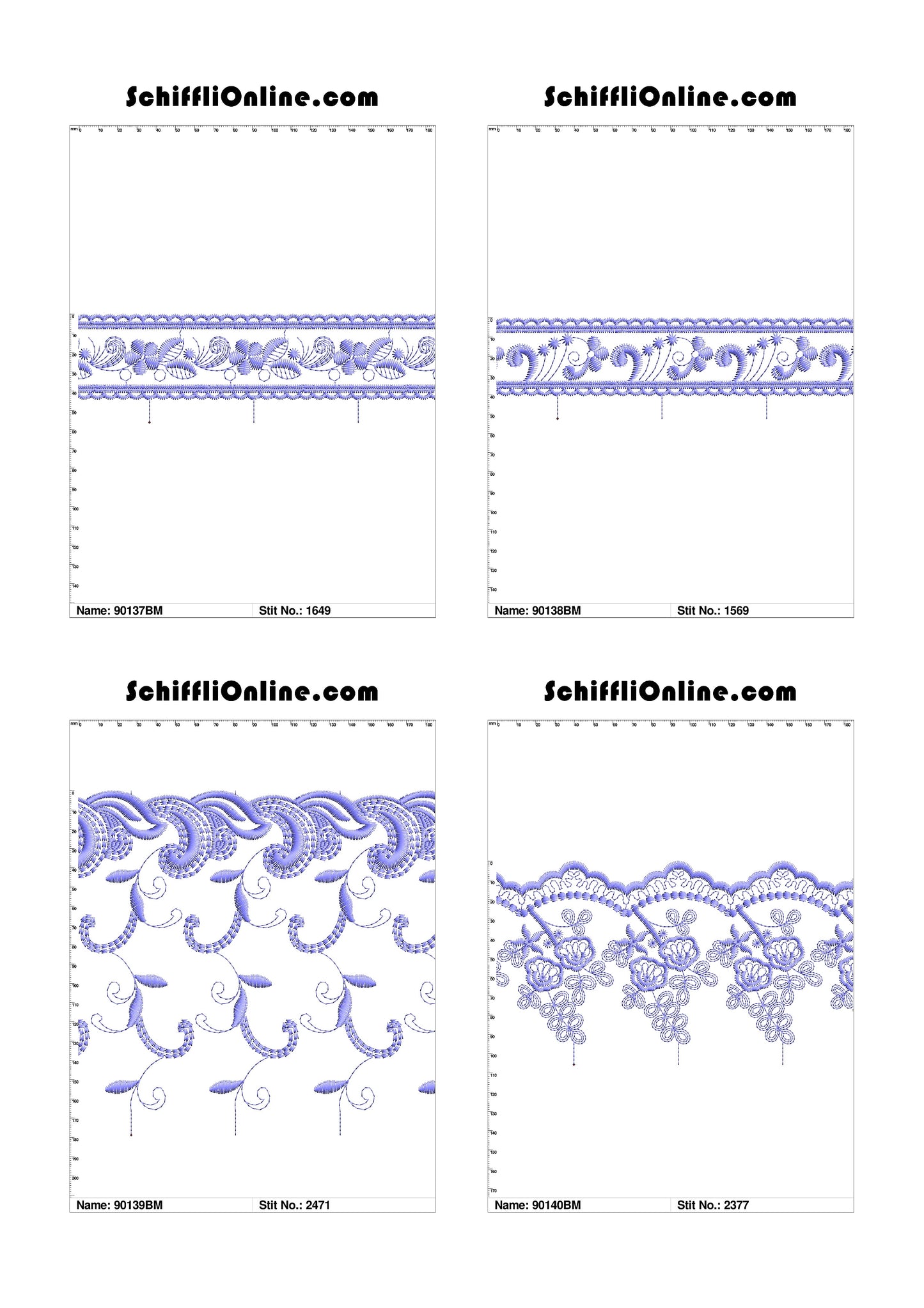 VOL 1 - BORDER MESH 8X4 - 500 DESIGNS