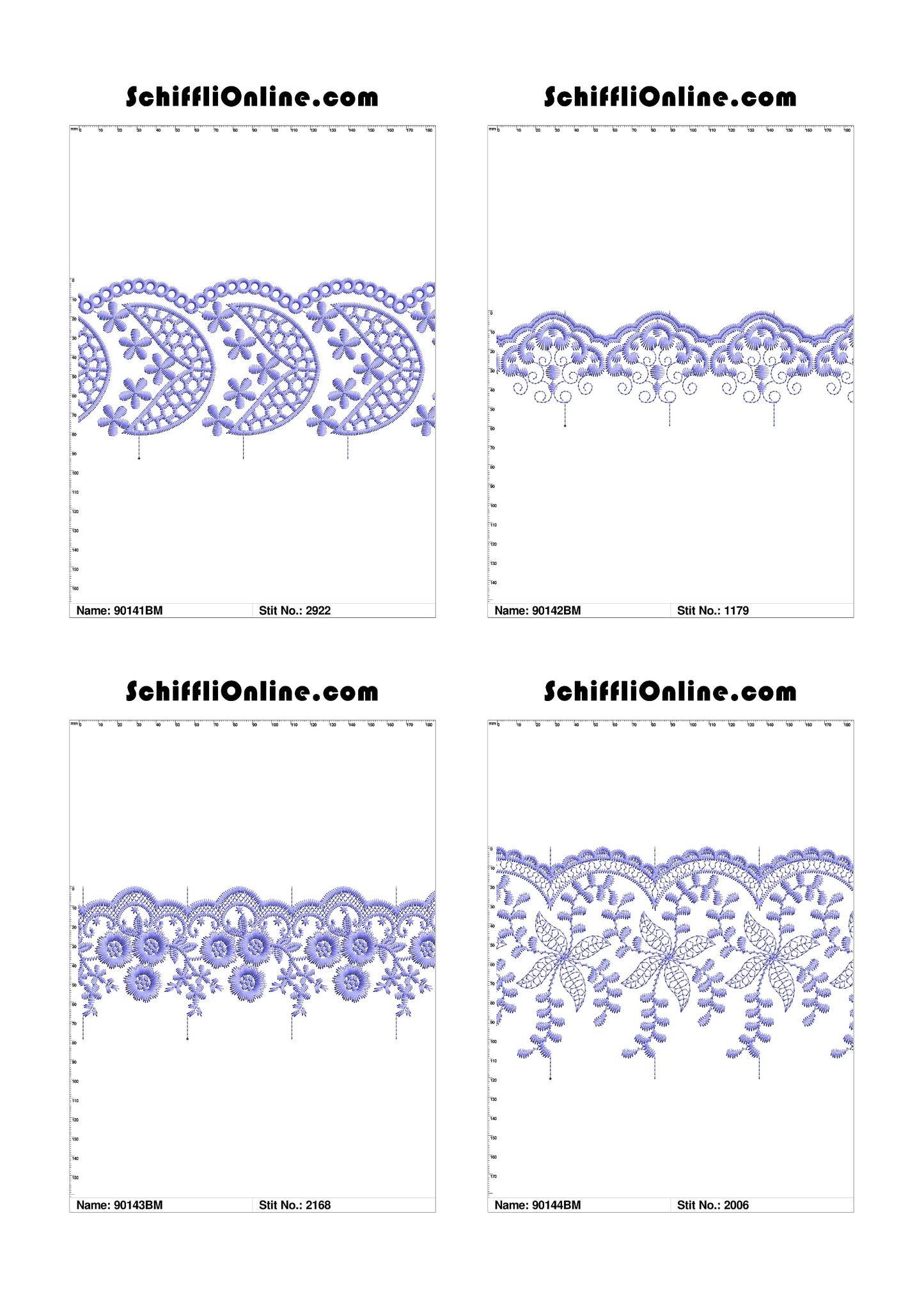 VOL 1 - BORDER MESH 8X4 - 500 DESIGNS