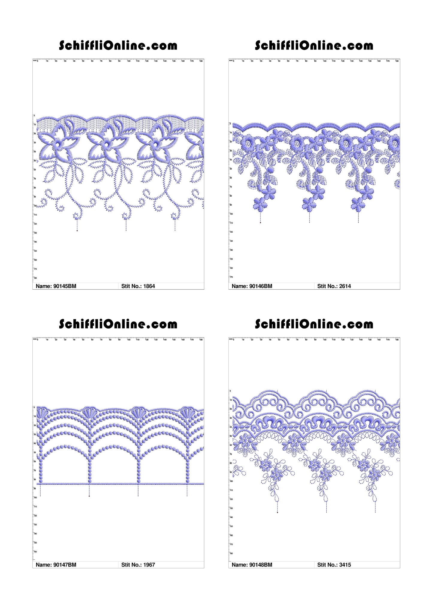 VOL 1 - BORDER MESH 8X4 - 500 DESIGNS