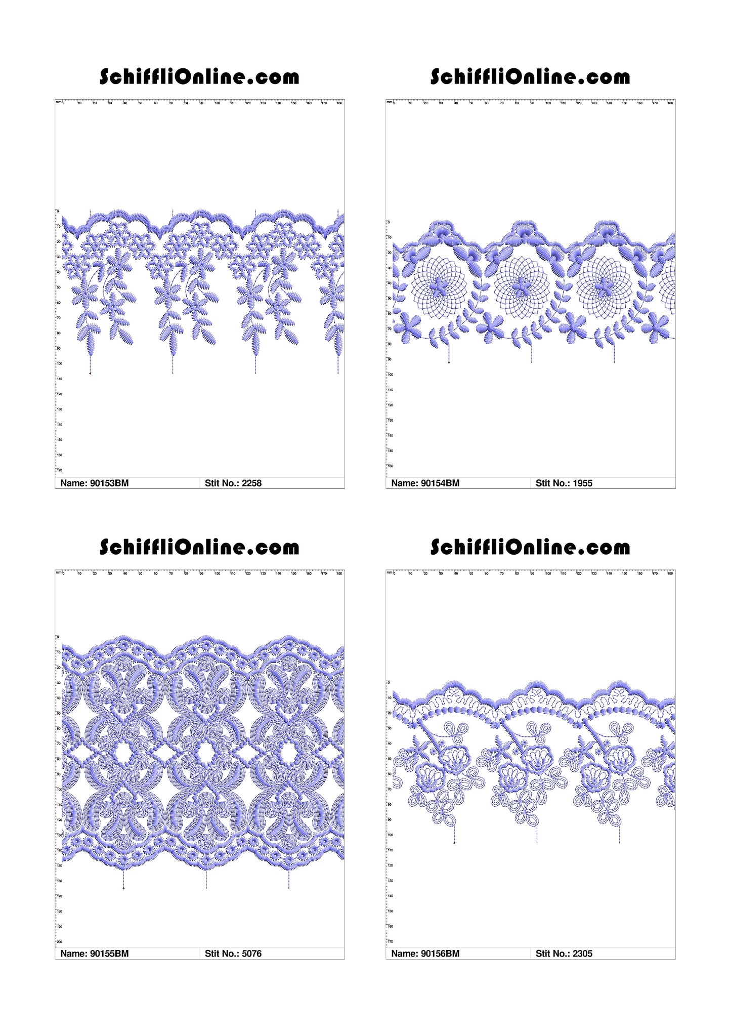 VOL 1 - BORDER MESH 8X4 - 500 DESIGNS