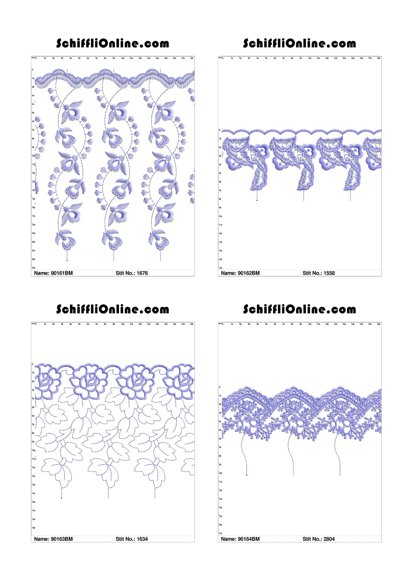 VOL 1 - BORDER MESH 8X4 - 500 DESIGNS