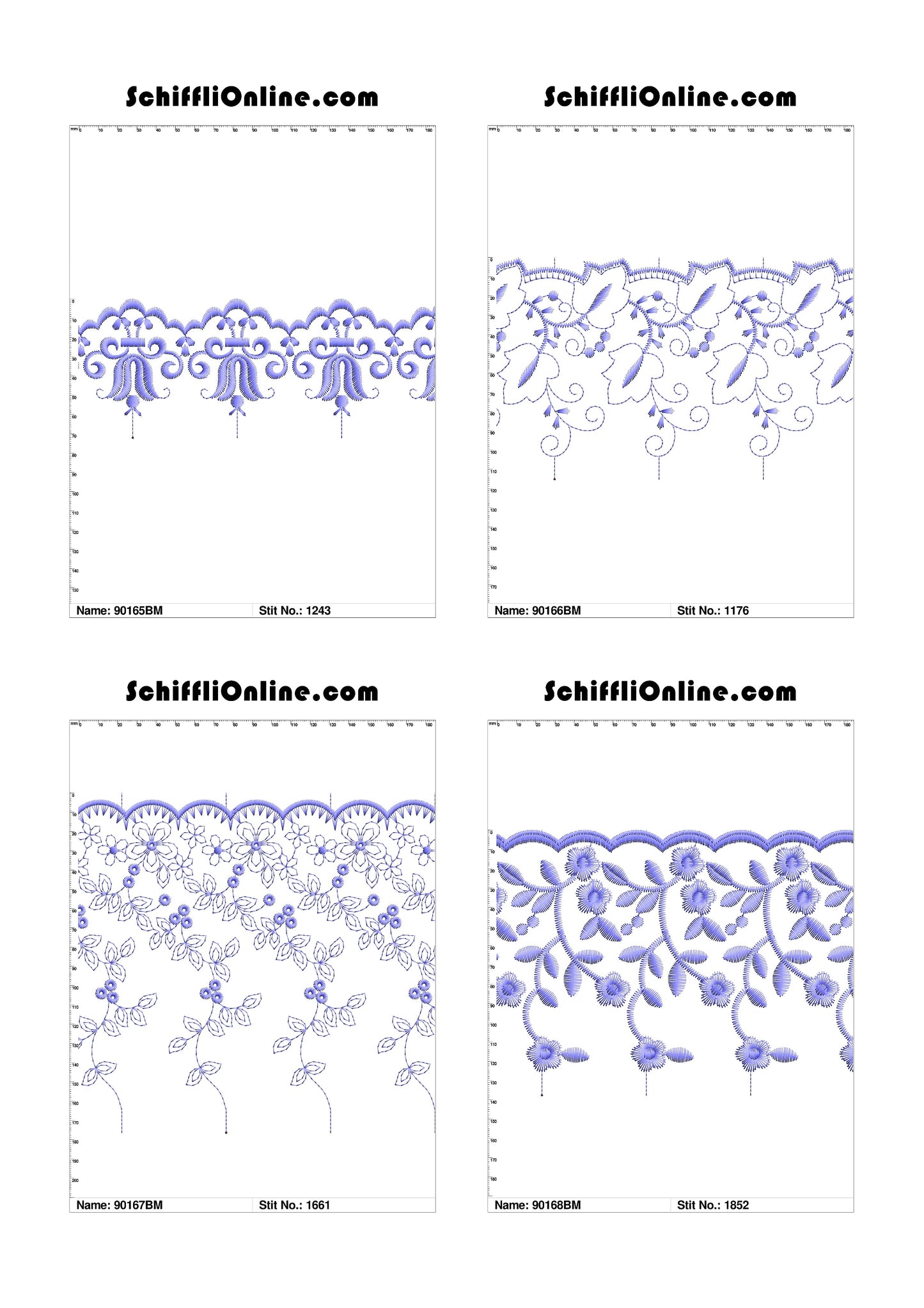 VOL 1 - BORDER MESH 8X4 - 500 DESIGNS