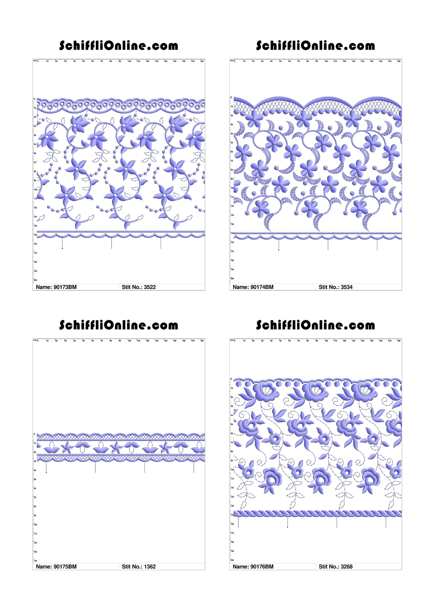 VOL 1 - BORDER MESH 8X4 - 500 DESIGNS