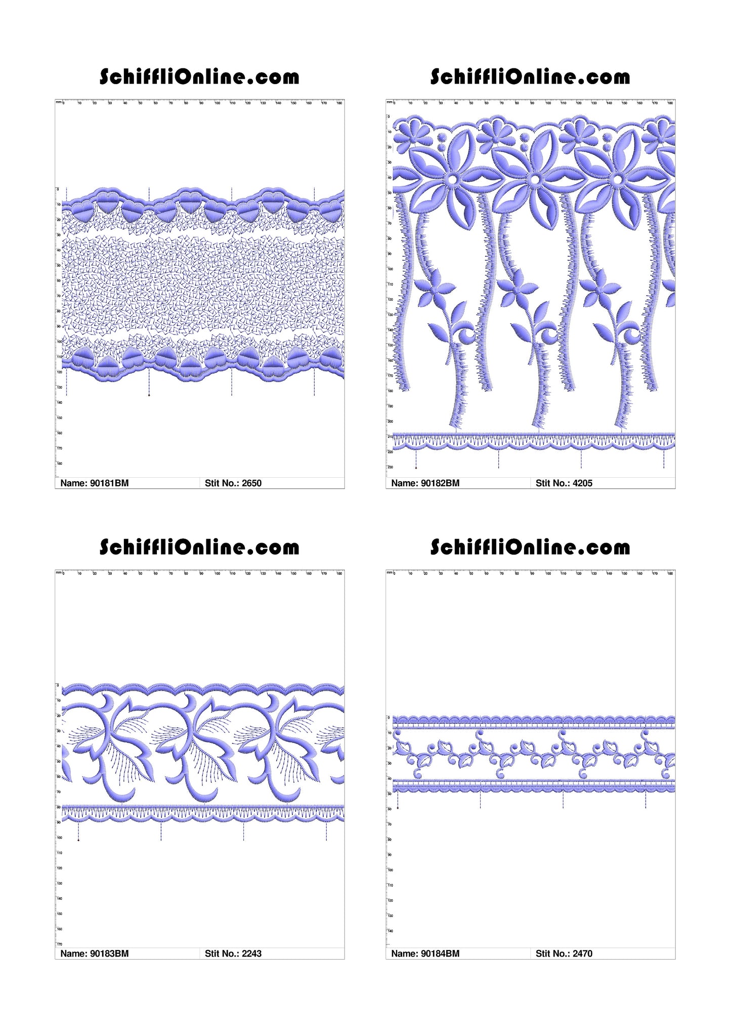 VOL 1 - BORDER MESH 8X4 - 500 DESIGNS